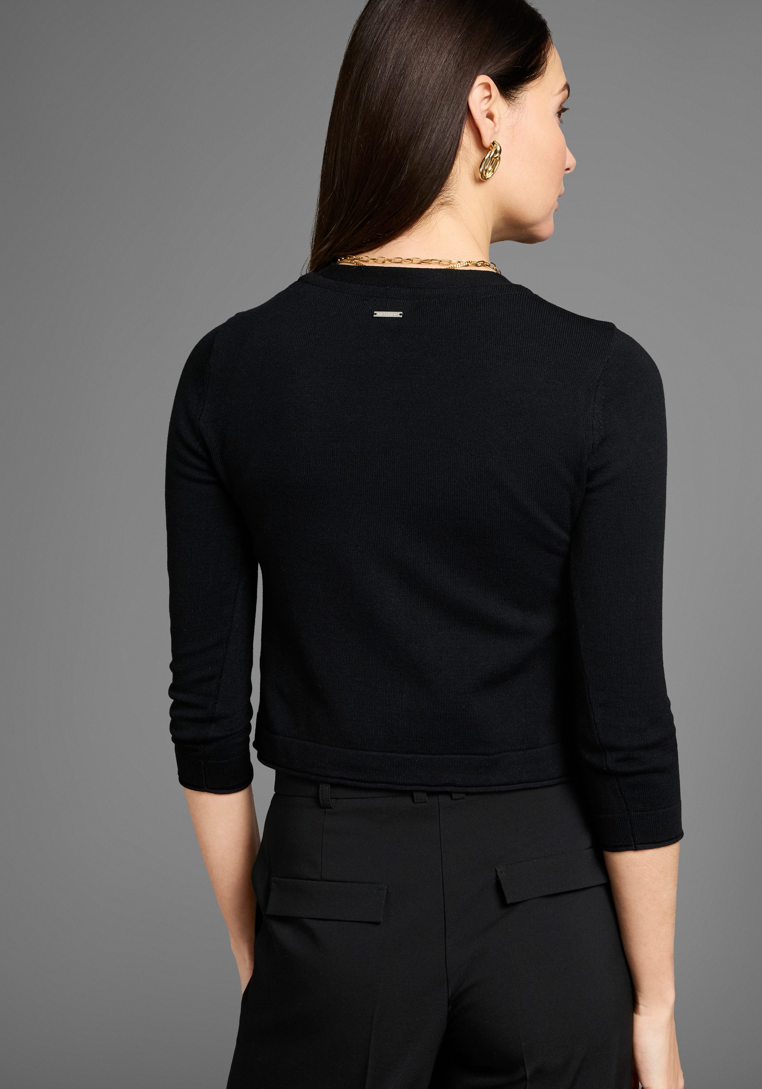 HECHTER PARIS Bolero mit Rollkanten und Zierknopf günstig online kaufen