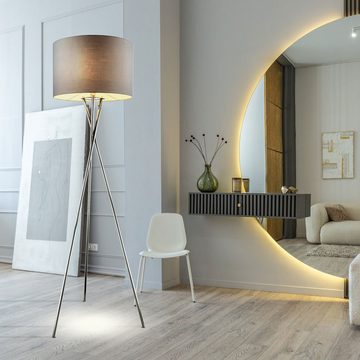 Globo Stehlampe, Leuchtmittel nicht inklusive, Stehleuchte Stehlampe Deckenfluter Stativ Wohnzimmerlampe H 160 cm