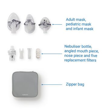 Medisana Inhalationsgerät medisana IN 535 tragbarer Inhalator/Vernebler