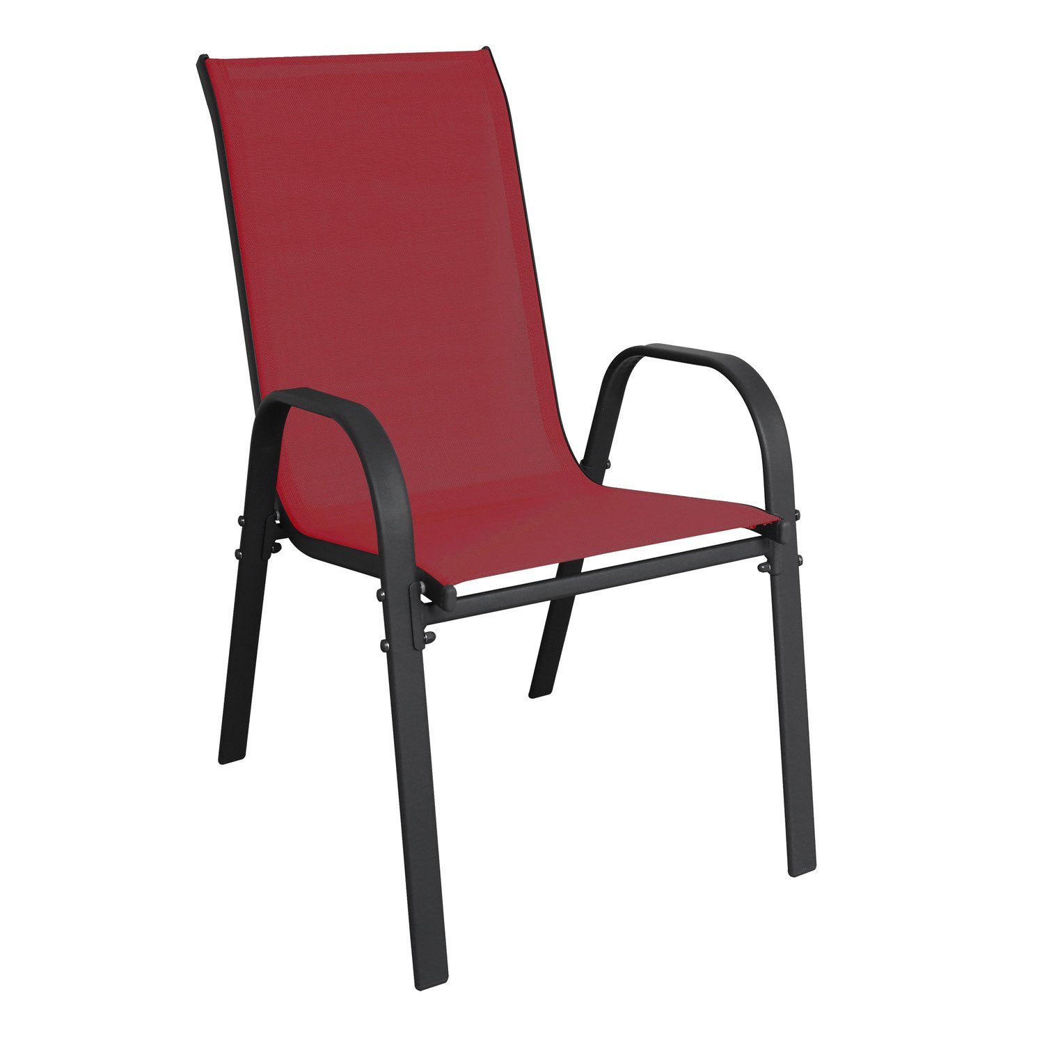 Mojawo Armlehnstuhl Outdoorstuhl Gartenstuhl Stapelstuhl Metall günstig online kaufen