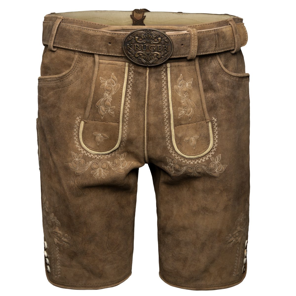 Krüger Trachtenlederhose Roberto mit Gürtel Herren günstig online kaufen