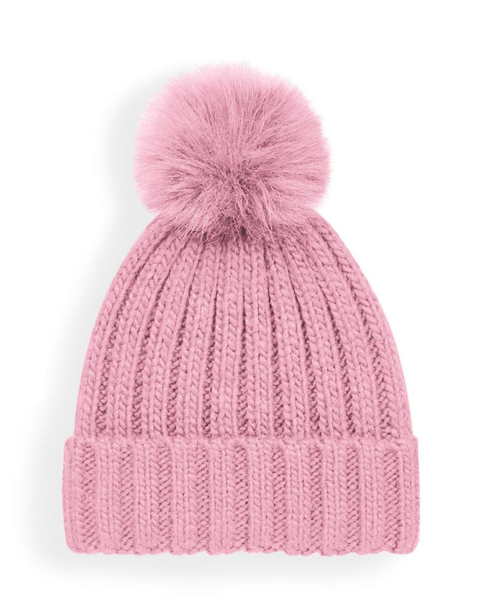 Beechfield® Bommelmütze Verbier Fur Pom Pom Chunky Beanie günstig online kaufen