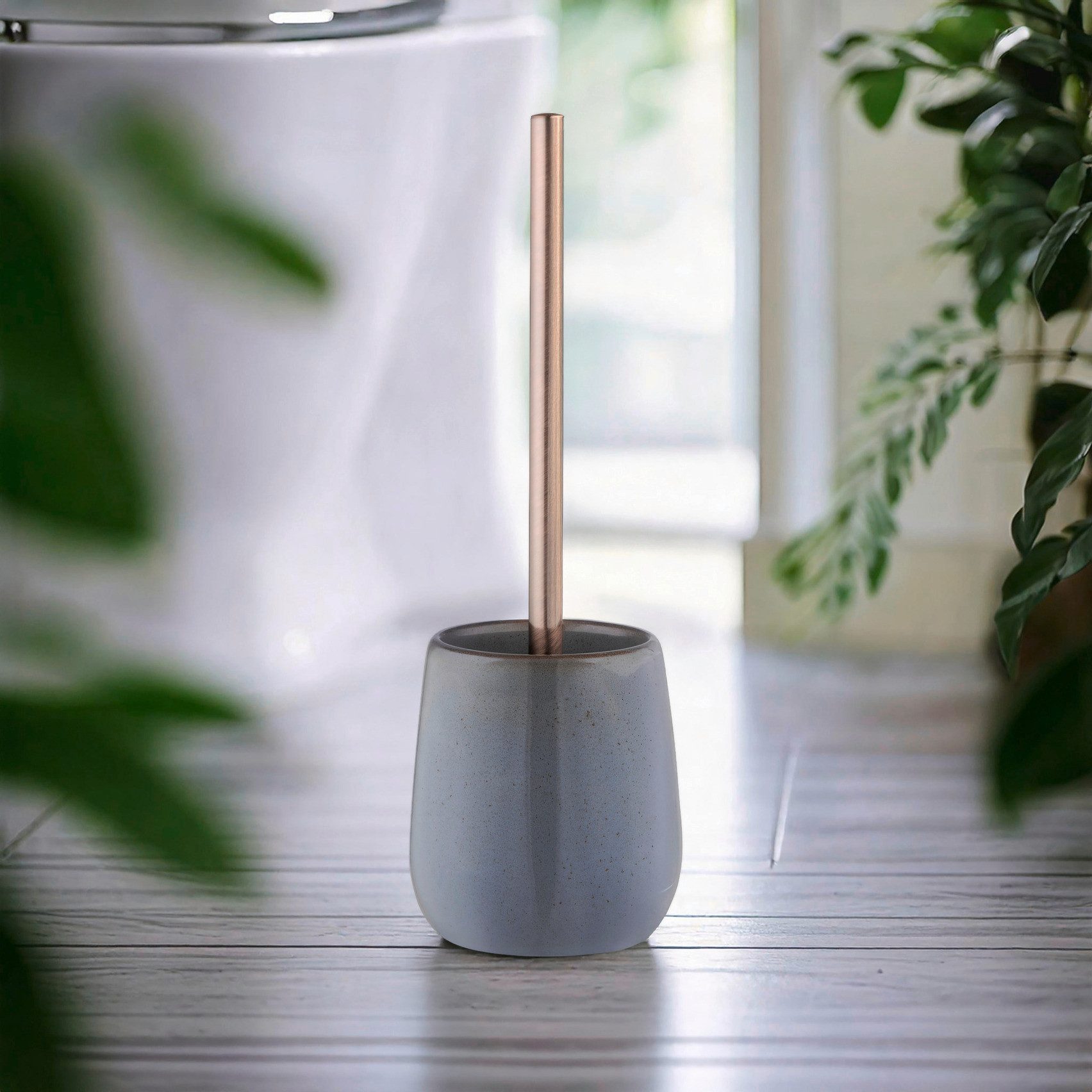 WENKO WC-Garnitur Sirmione, Keramik, individuelle Glasur, Toilettenbürste m günstig online kaufen