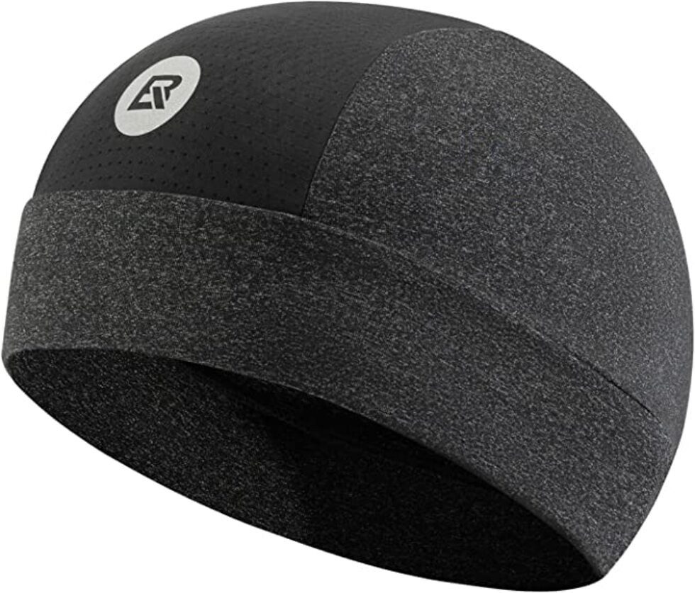 ROCKBROS Unterhelmmütze Fahrradhelm, leichte Sommer-Laufmütze mit UV-Schutz, Einheitsgröße Kühl und komfortabel