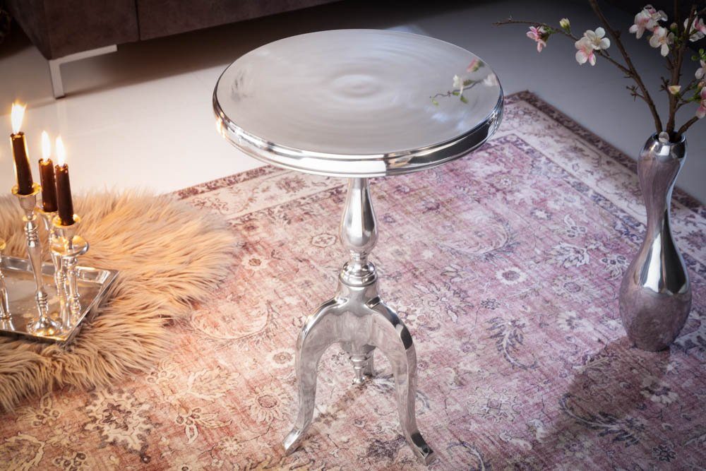 riess-ambiente Beistelltisch SAVOY 55cm silber, Metall · rund · Couchtisch · Orientalischer Stil – Bild 4 von 5