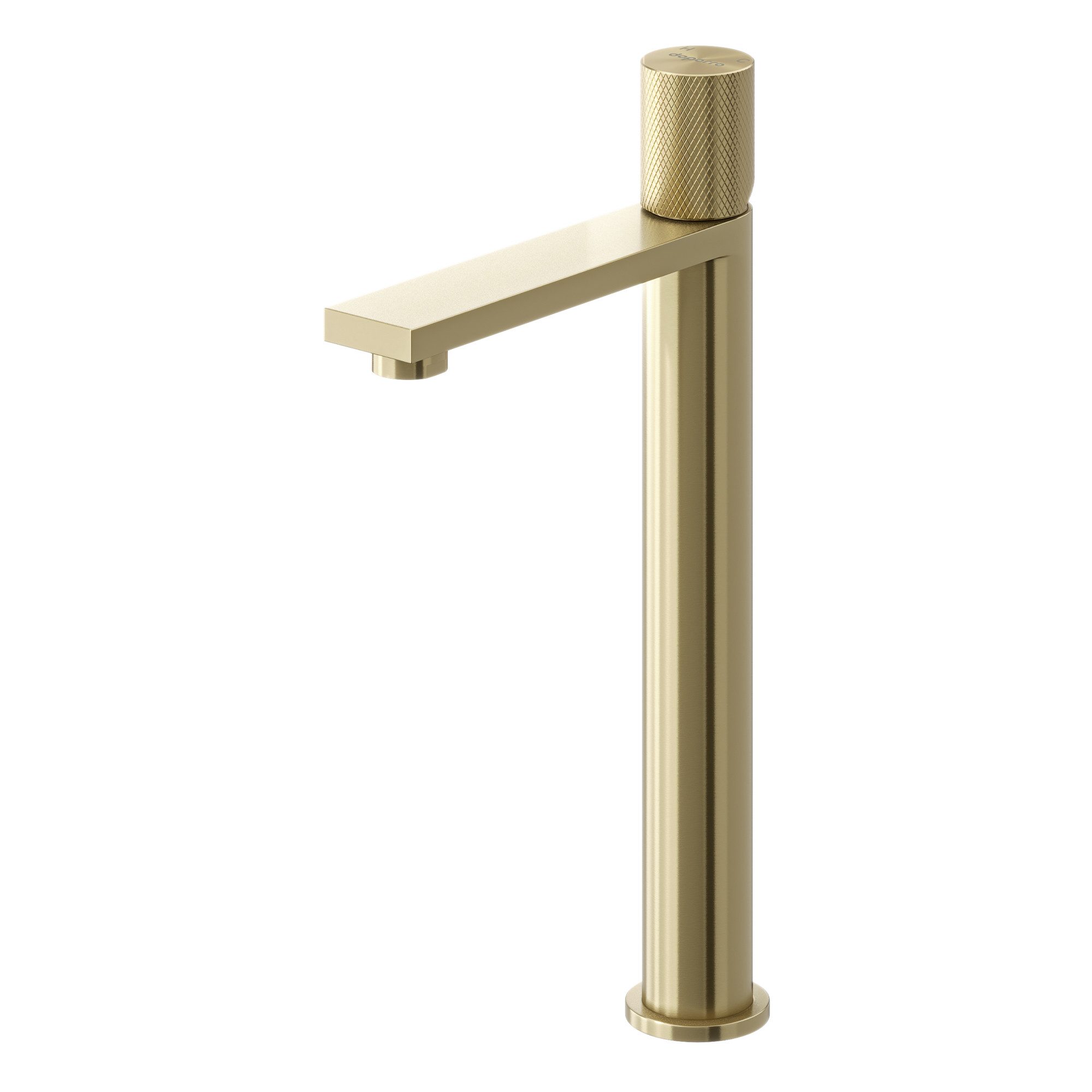 doporro Waschtischarmatur Wasserhahn Bad mit 107 mm Auslaufhöhe Edelstahlgehäuse Fino-01 Hochwertiger Edelstahlkörper mit PVD-Beschichtung