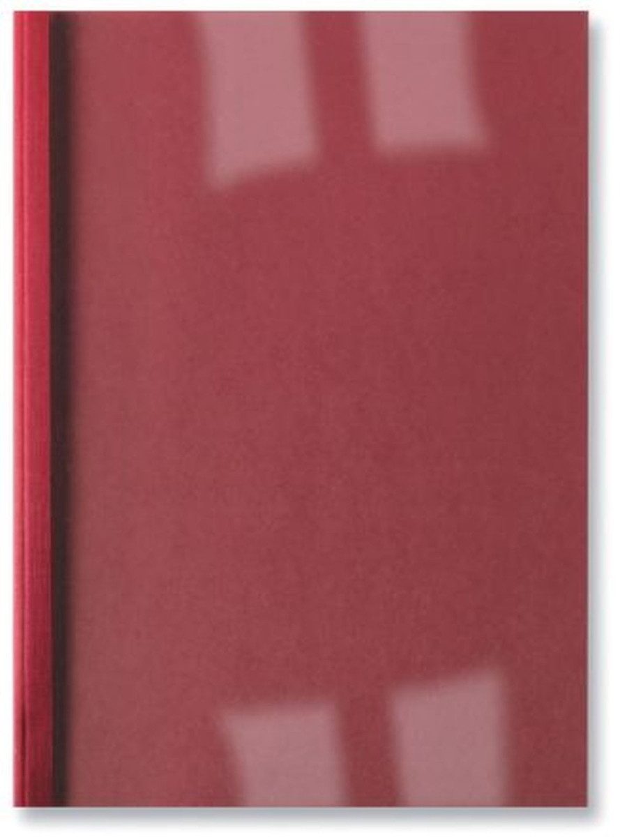 GBC Thermo-Bindemappe Thermobindemappe LinenWeave A4 1,5mm VE=100 Stück rot, (