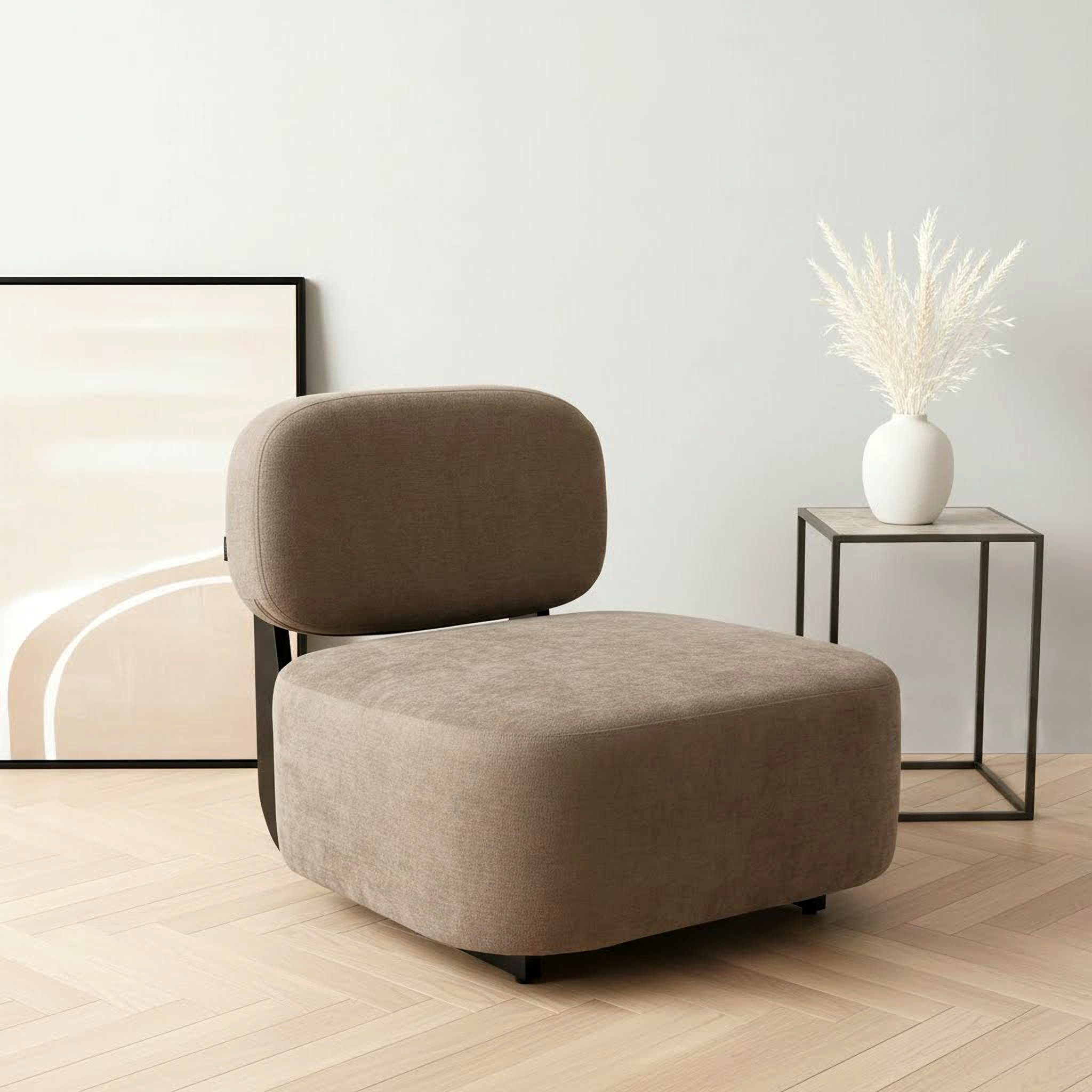 Home affaire Loungesessel LIORAN Designsessel mit filigranem Holzgestell, D günstig online kaufen