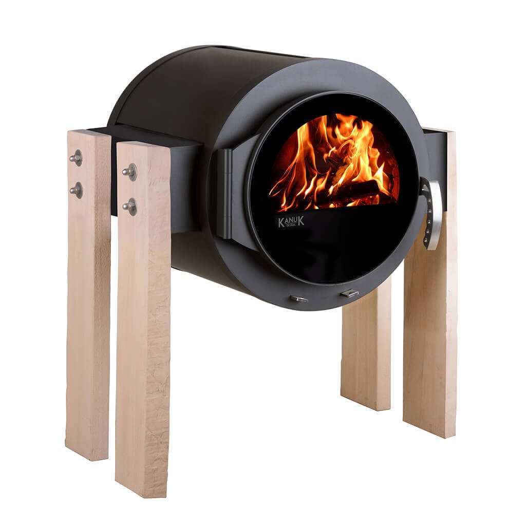 Kanuk Kaminofen Kaminofen Kanuk® STAND Wood Buche natur, 8 kW