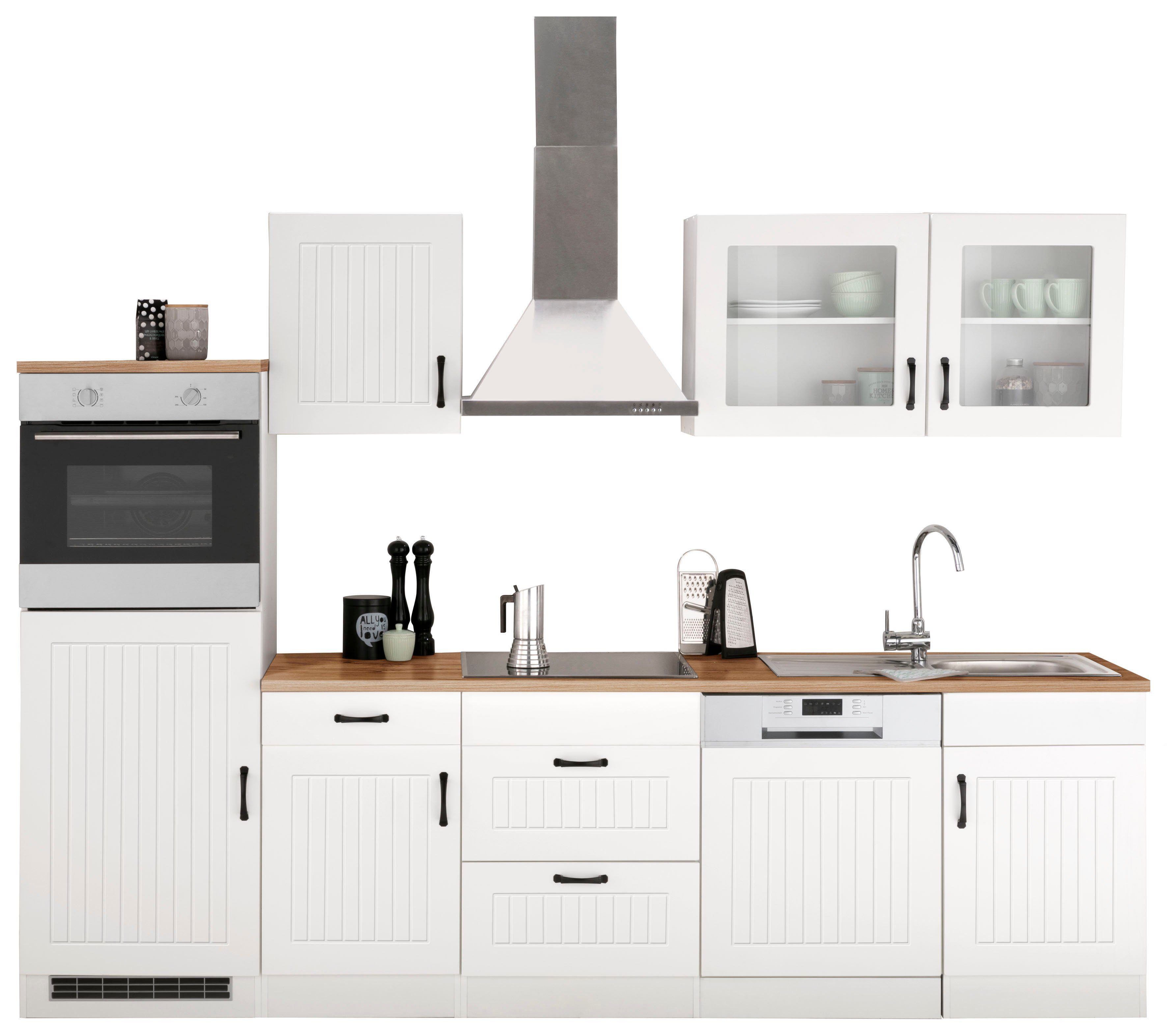 KOCHSTATION Küchenzeile KS-Athen, mit E-Geräten, Breite 280 cm günstig online kaufen