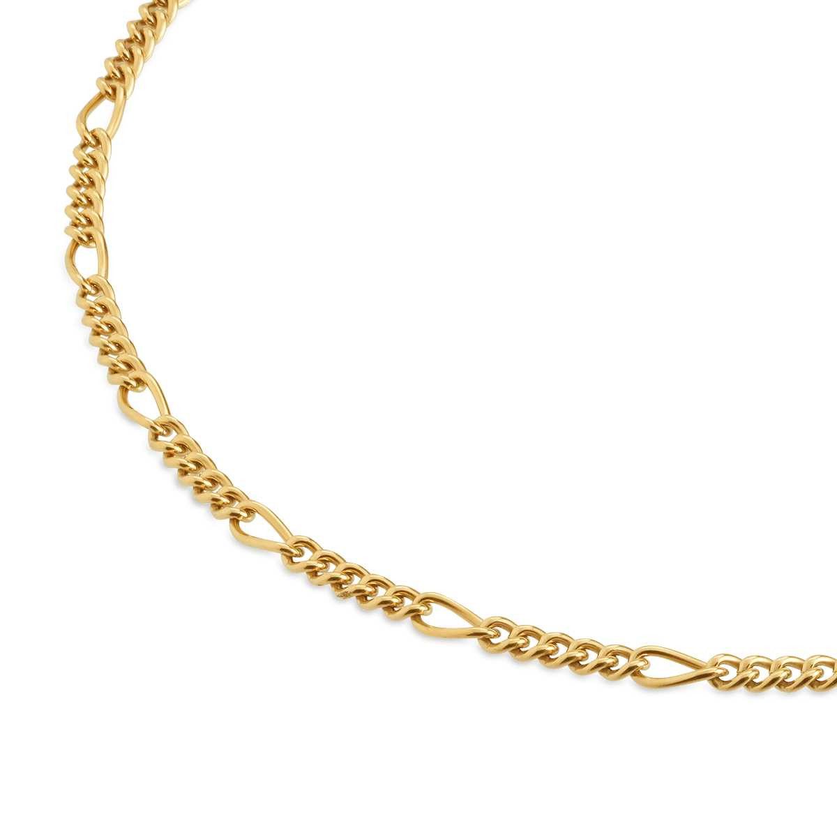 Boccia Kette mit Anhänger Boccia Figarokette 08067-02 Titan vergoldet 50cm