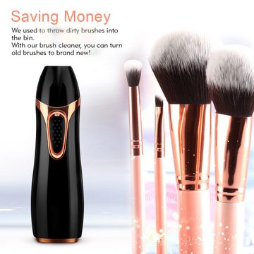 GOOLOO Kosmetikpinsel-Set Automatisch Makeup-Pinselreiniger & Trockner, 1 tlg., 3 Geschwindigkeiten, für die 5-30mm Make up Pinsel Pinselset Kosmetik