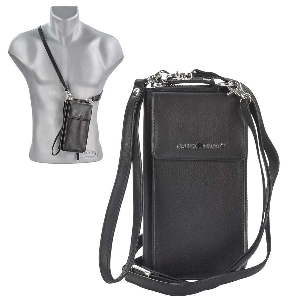 Greenburry Umhängetasche Nappa, Geldbörse Damen Herren, zum Umhängen, Handytasche, Portemonnaie