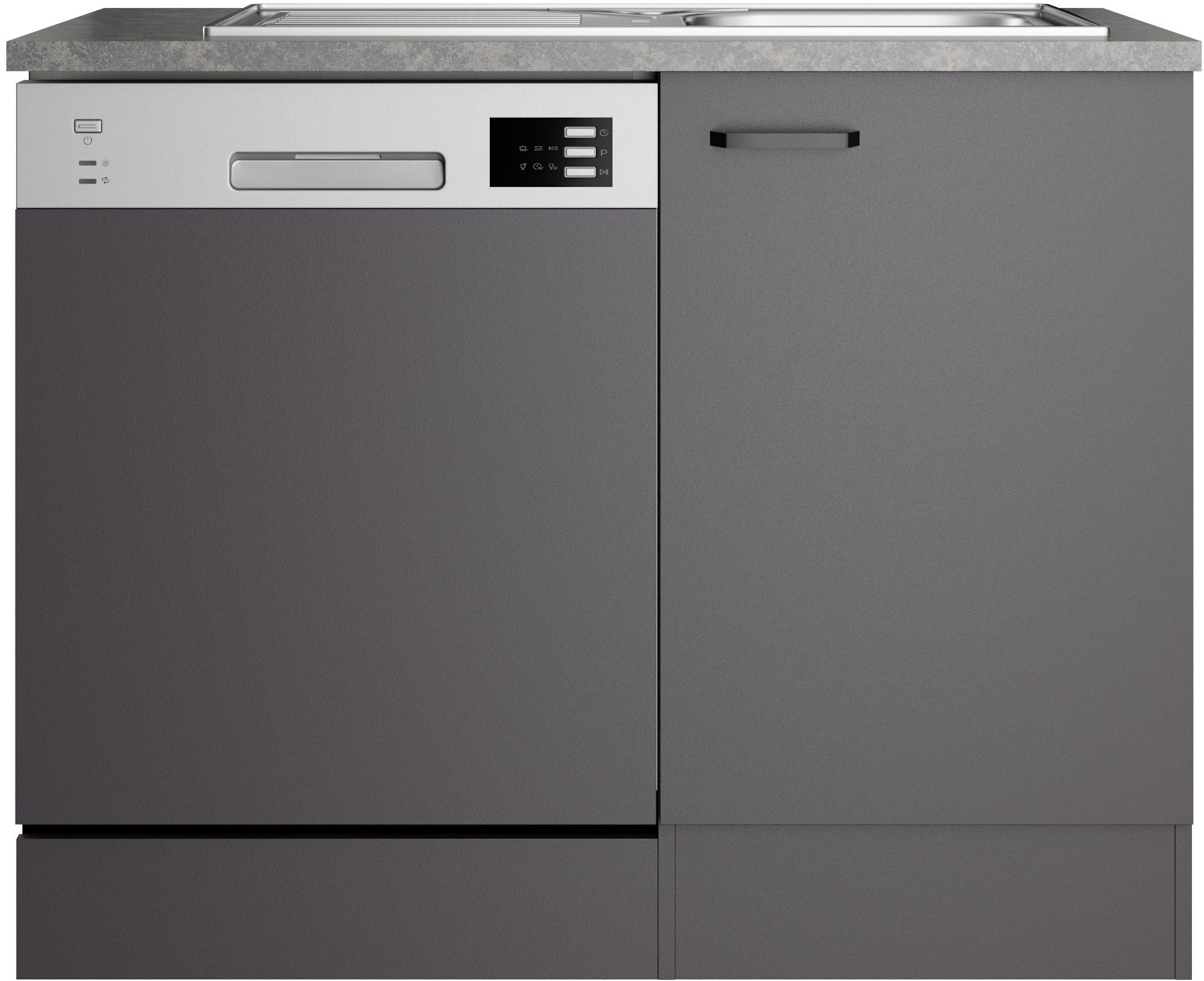 OPTIFIT Spülenschrank OPTImulti Breite 110 cm, mit 1 Tür u. Blende f. Geschirrspüler, Einbauspüle
