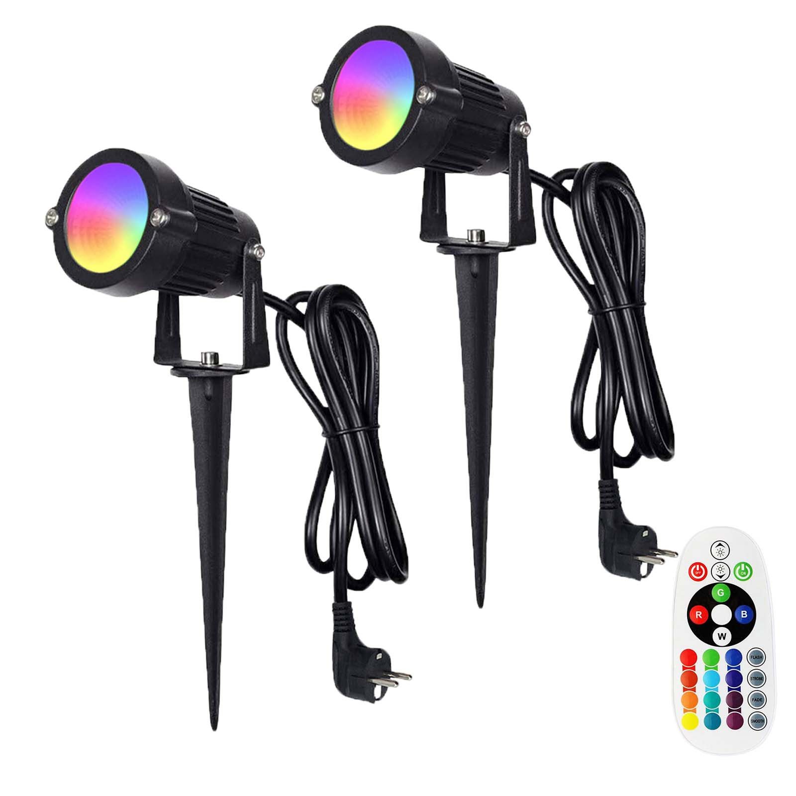 MUPOO LED Gartenstrahler Gartenbeleuchtung,16 Farben 4 günstig online kaufen