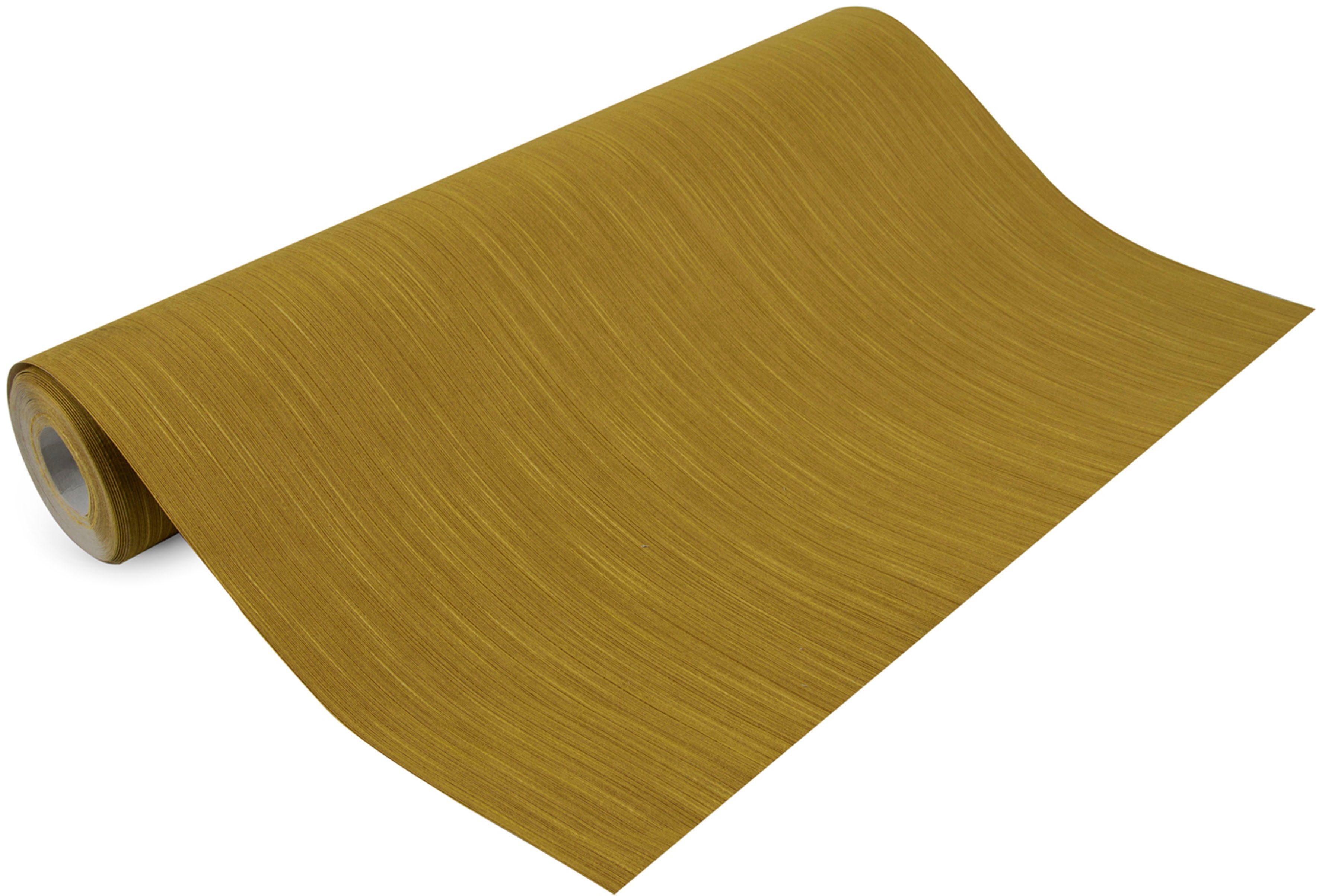 Boutique Vliestapete Textil, unifarben, (1 St), Ocker - 8,2mx53cm