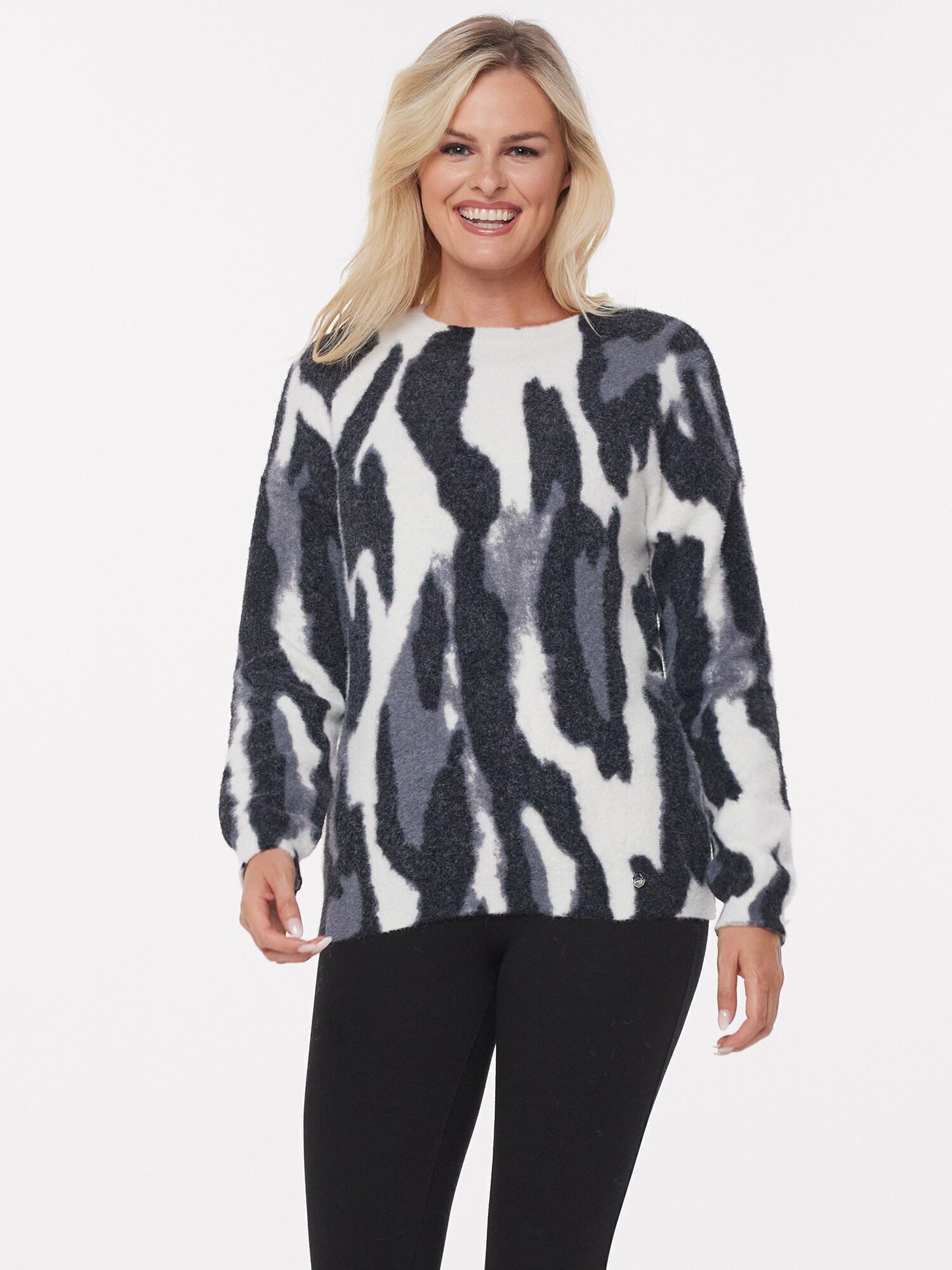 Christian Materne Rundhalspullover Sweater Figurumspielend mit günstig online kaufen