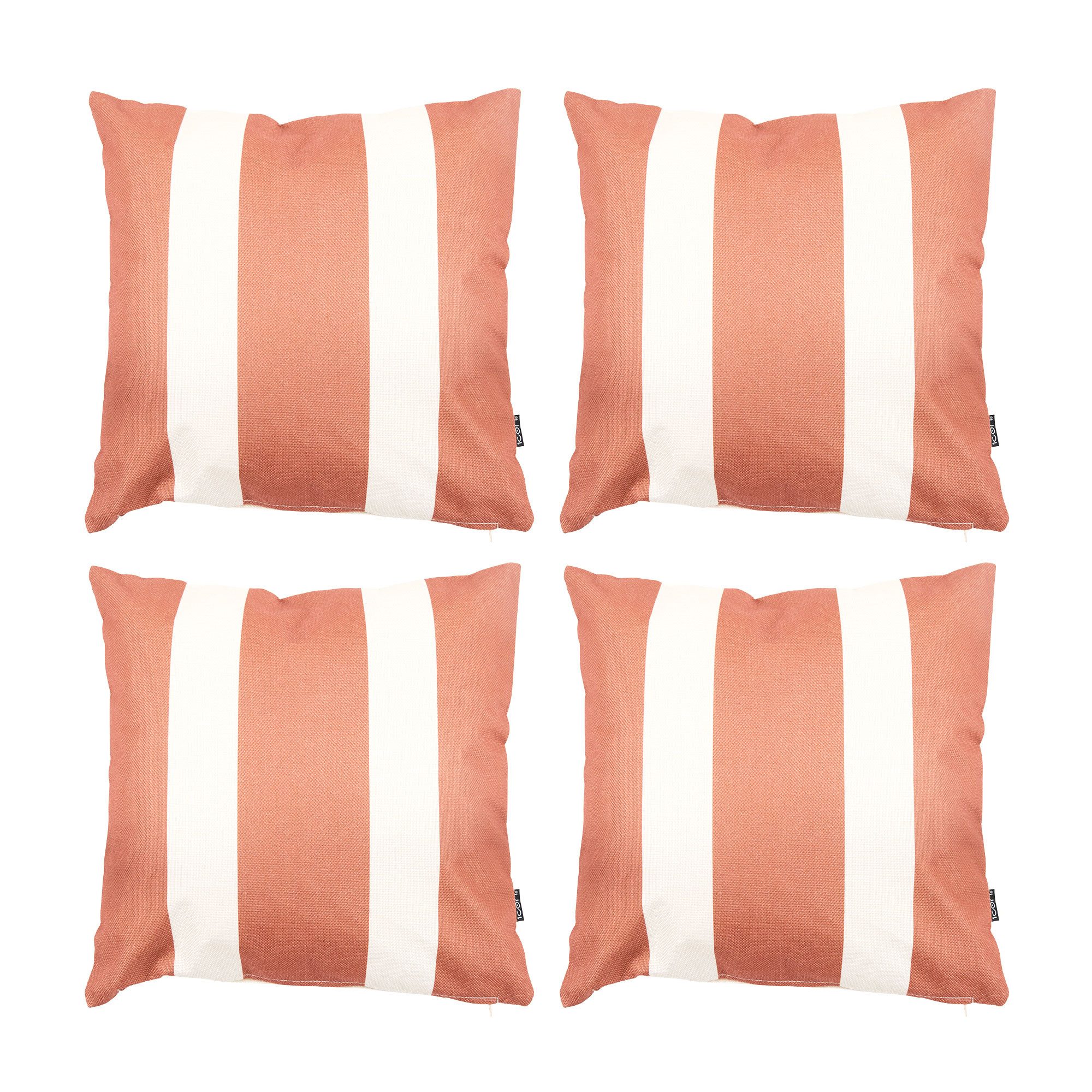 icon Dekokissen Dekokissen Outdoorkissen Wetterfest mit Füllung, 4er Set