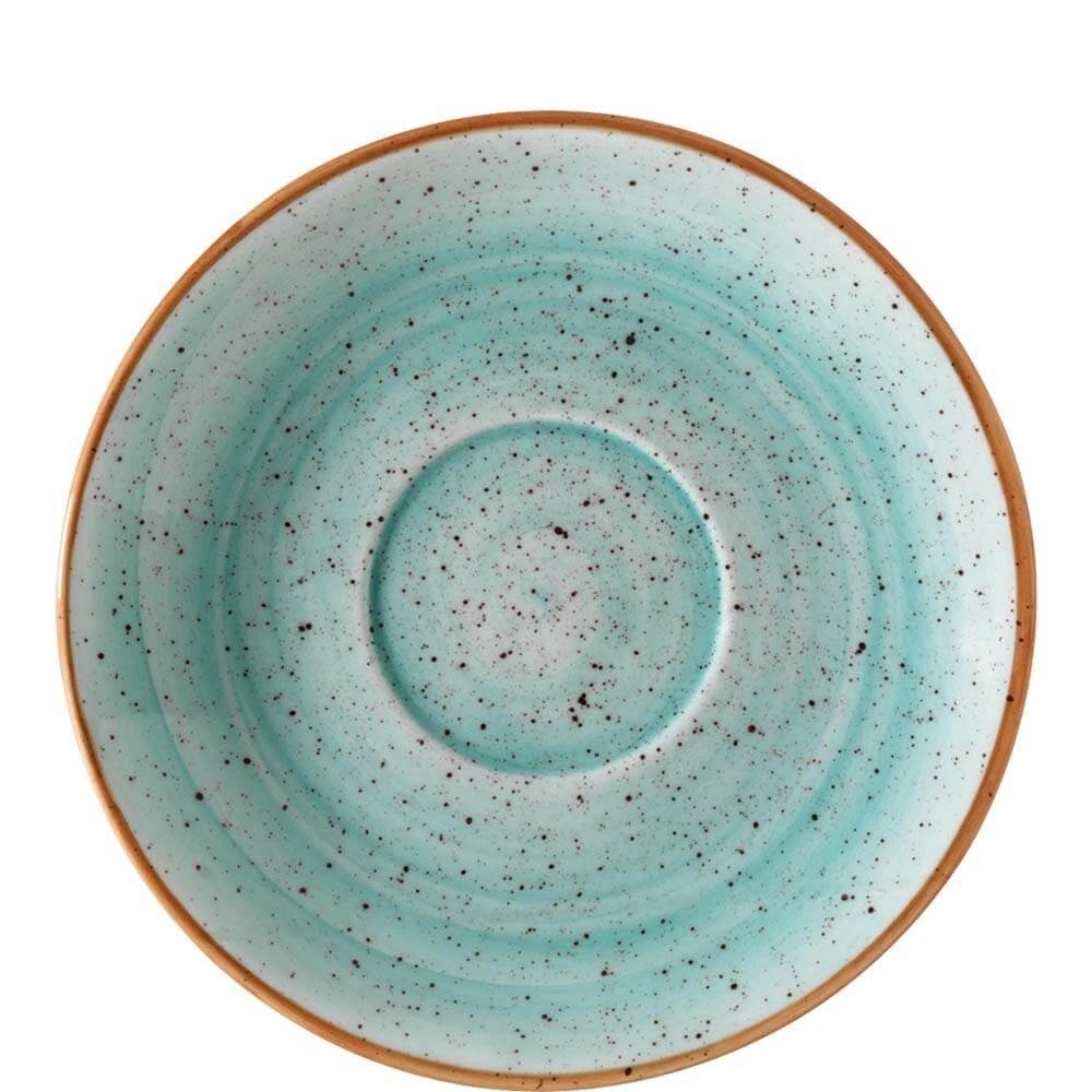 Bonna Tafelservice 6x Bonna Aura Aqua Rita Untertasse 12cm Türkis Teller