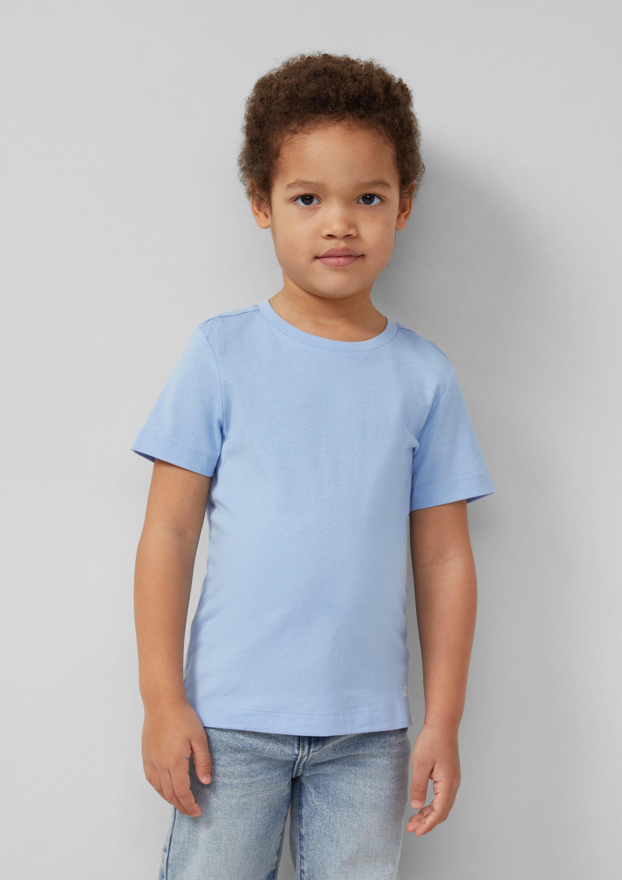 s.Oliver Kurzarmshirt T-Shirt 3er-Pack Unisex T-Shirts mit Logoprint – Bild 4 von 5