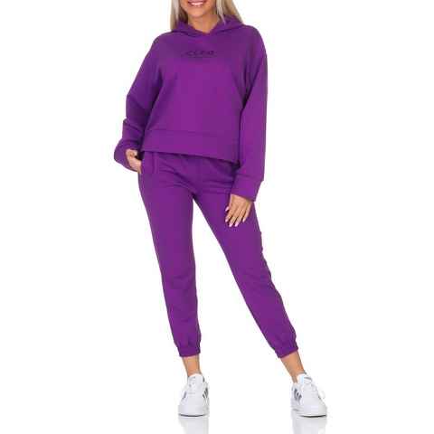 CLEO STYLE Jogginganzug Damen Jogginganzug 62259 Lila