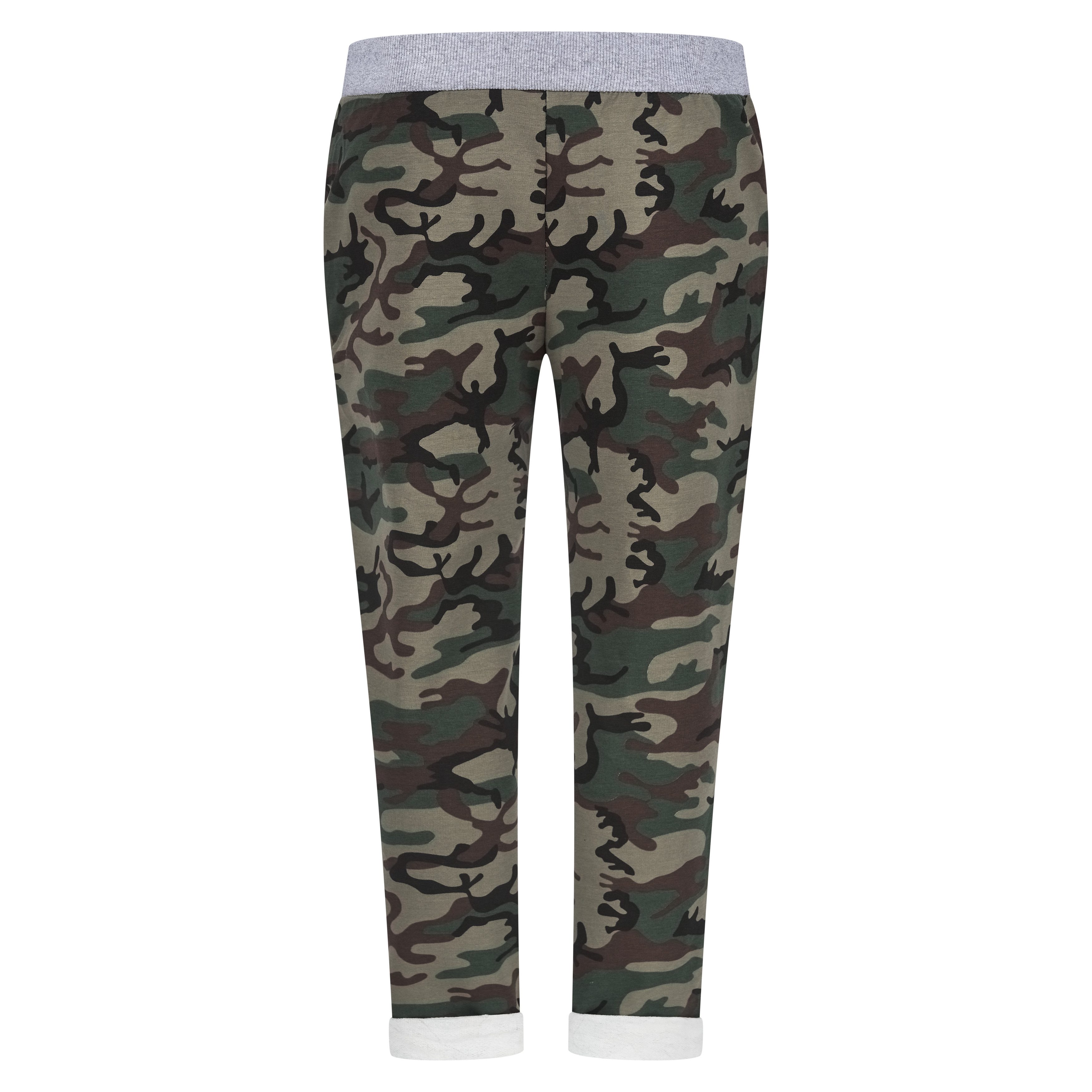 Mississhop Chinohose Damen Hose Blumen Jogginghose Baumwolle gemustert M. 2 günstig online kaufen