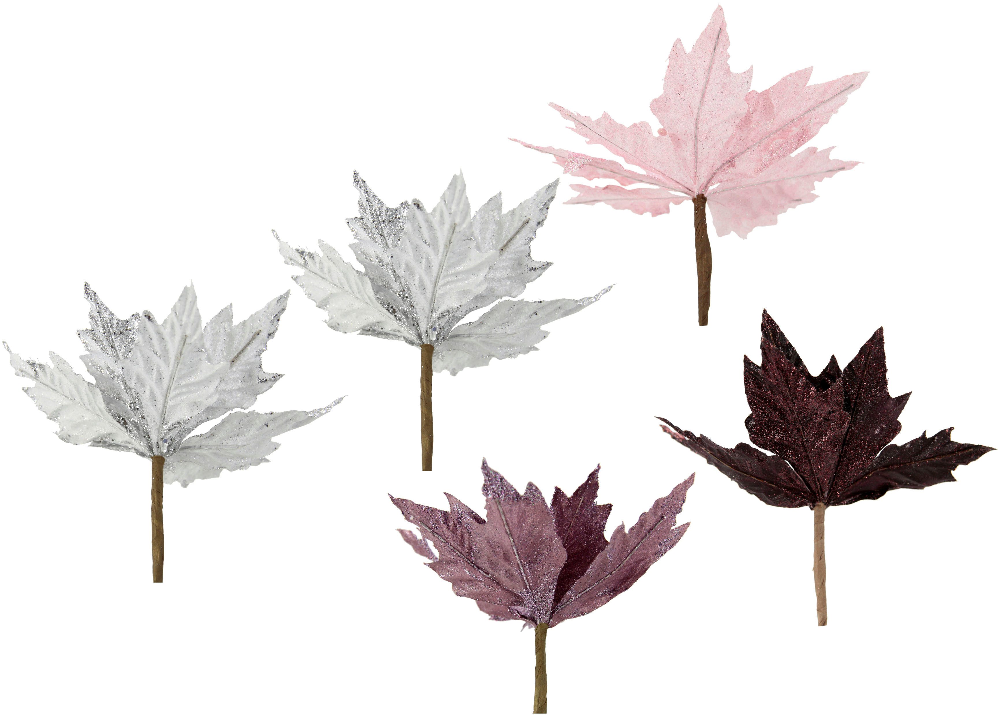 Kunstblume Poinsettia, I.GE.A., Höhe 21 cm, Kunstblume, Dekoblume, 5er Set