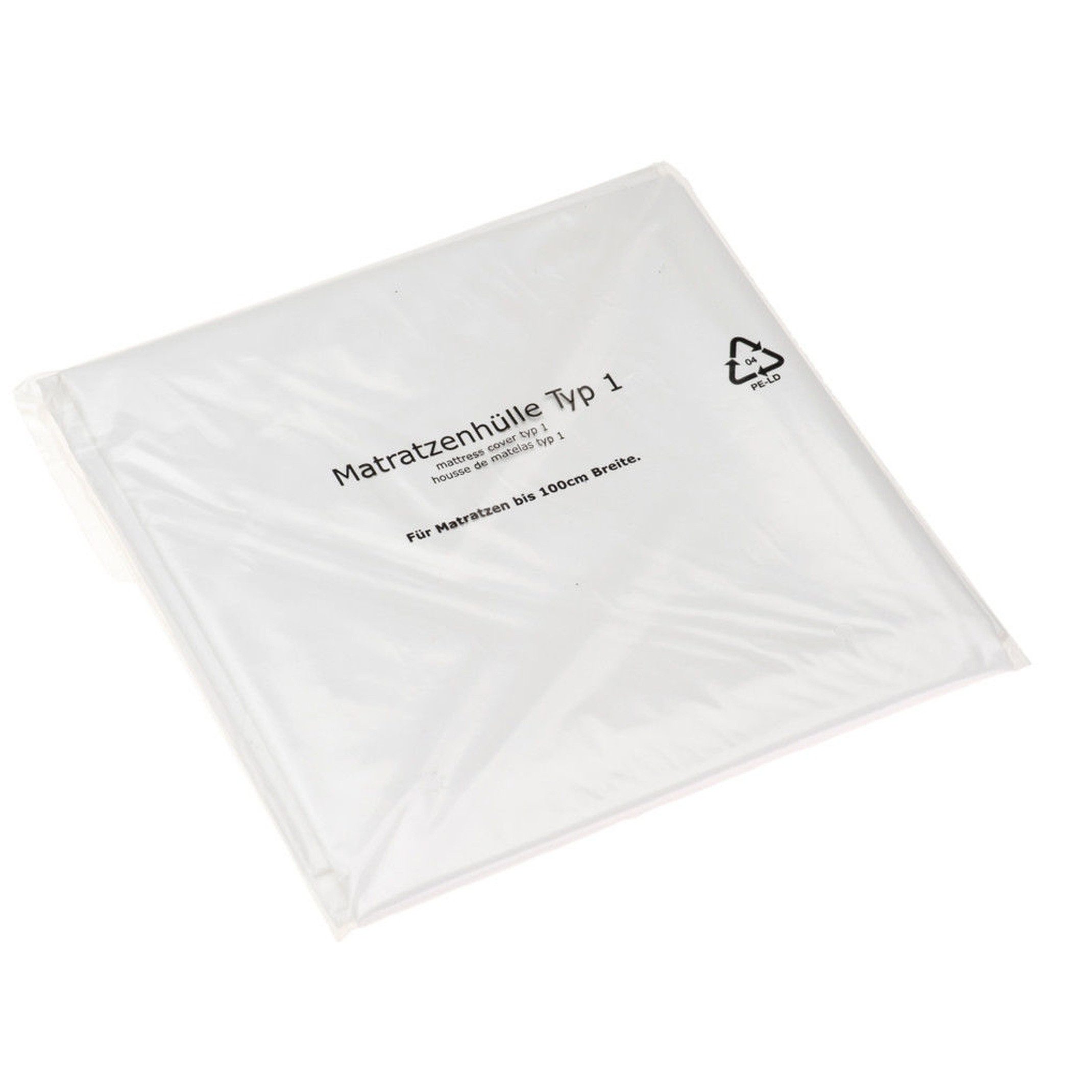 Matratzenschutzbezug Matratzenhülle Typ 1 BB-Verpackungen, 1300 x 2350 mm, robust, reißfest 30 my