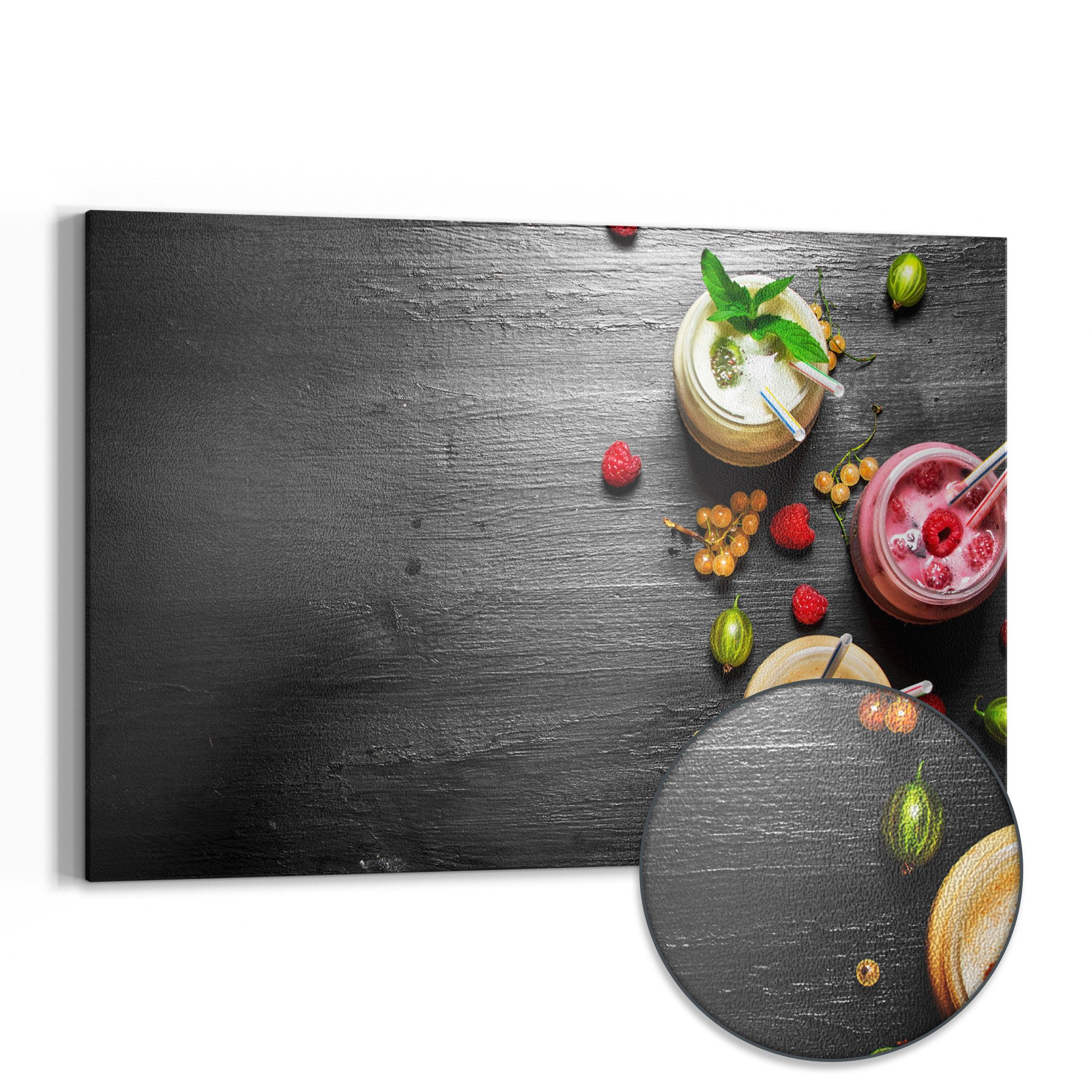 DEQORI Magnettafel 'Smoothies auf Schiefer', Metall günstig online kaufen