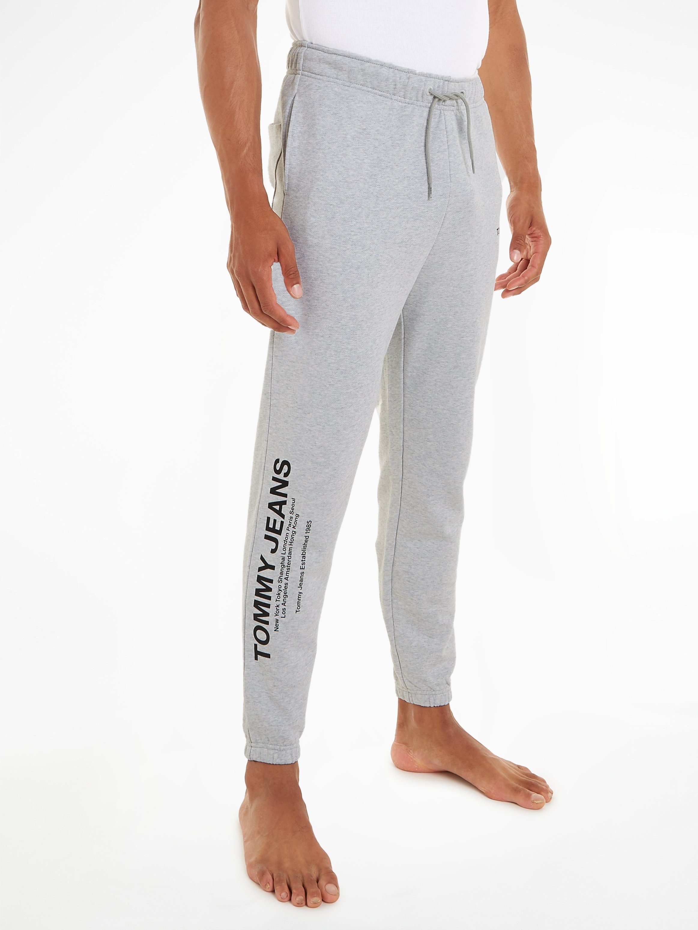 Laden für Originalprodukte Tommy Jeans REG Grey Silver Sweathose GRAPHIC JOGGER TJM ENTRY Htr