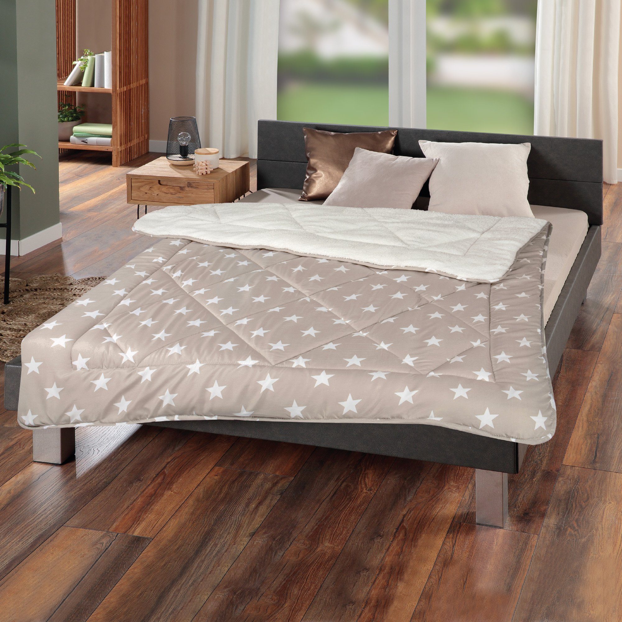 Bestlivings Microfaserbettdecke Wende Steppdecke, Füllung: Polyester, Bezug günstig online kaufen