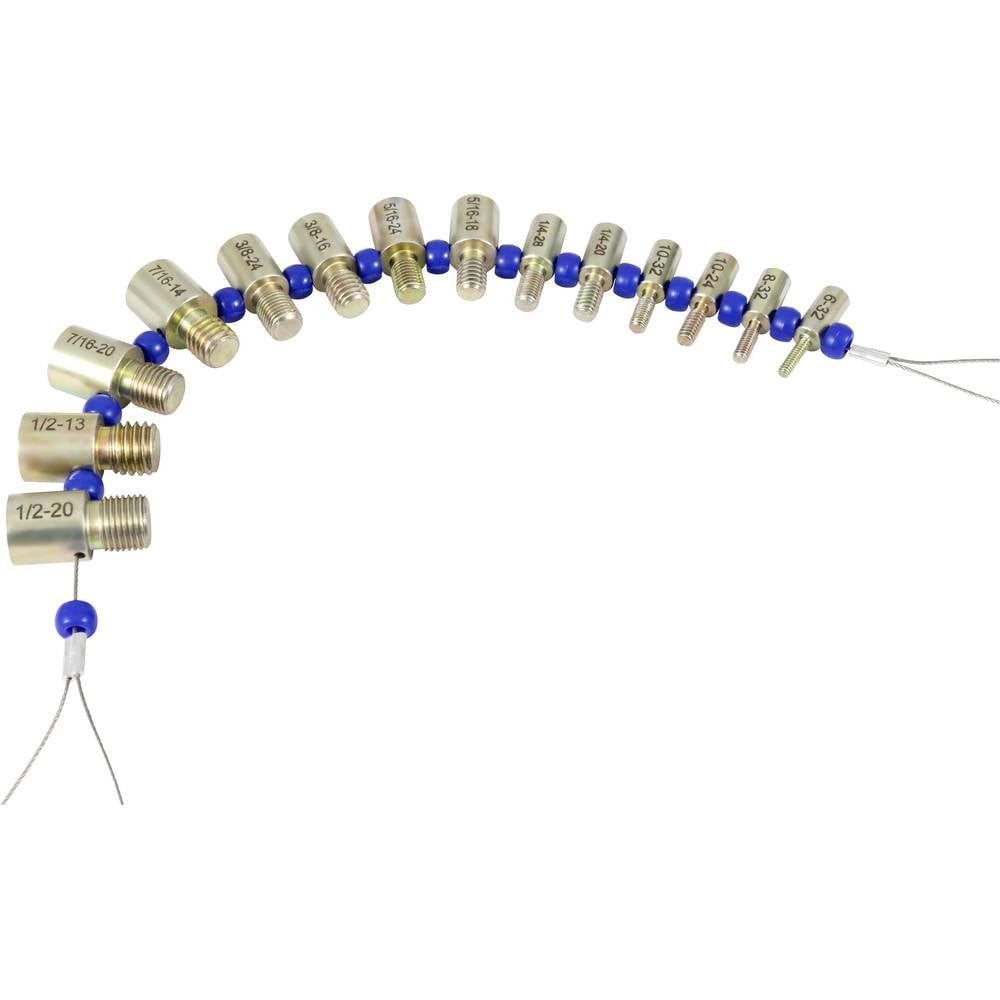 Dasqua Nivellierkeil Gewindeprüfer-Set Zoll 8511-2015