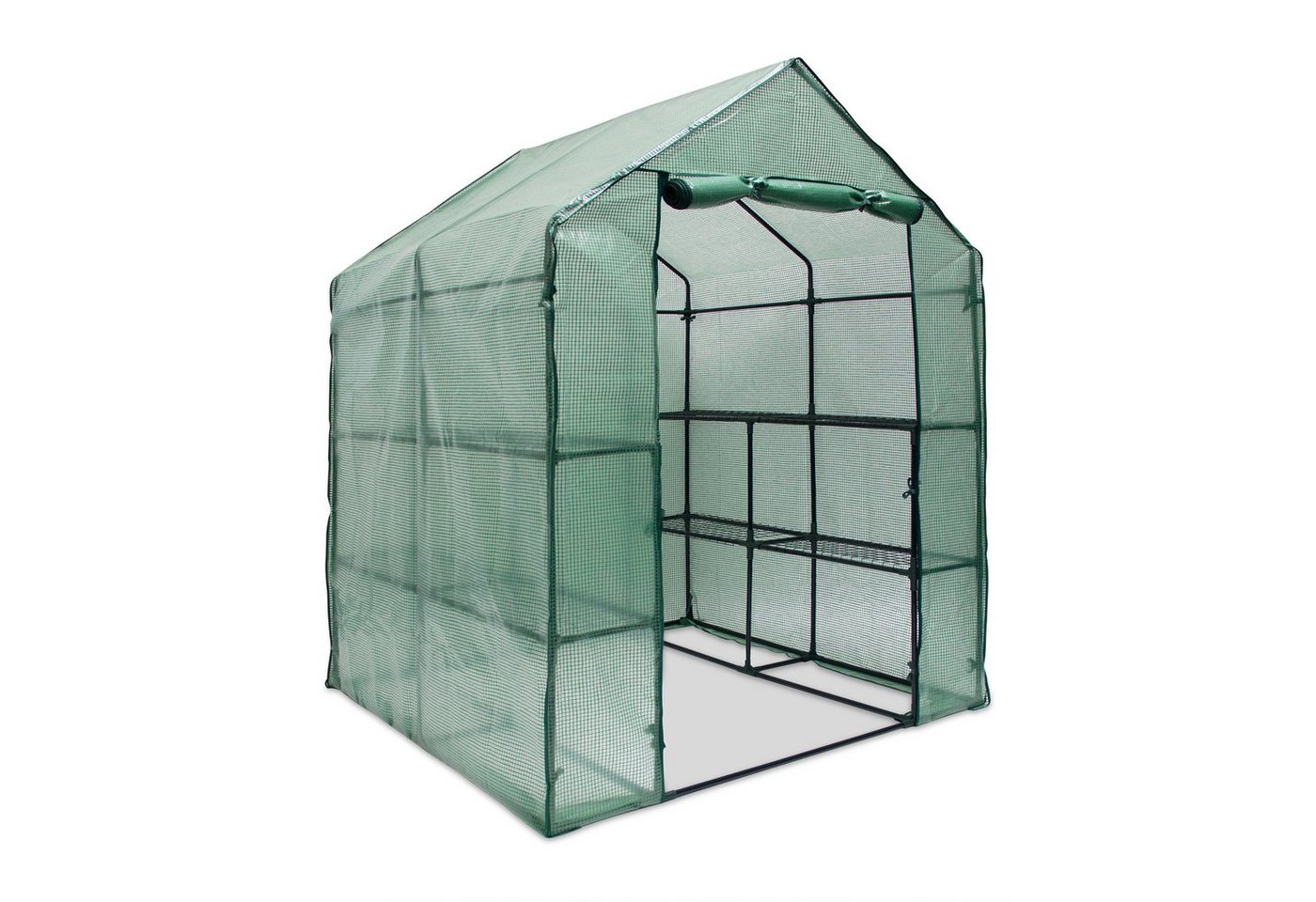 relaxdays Foliengewächshaus Foliengewächshaus mit Regalen grün | Rabatt: 29% relaxdays Foliengewächshaus Foliengewächshaus mit Regalen grün | Rabatt: 29%