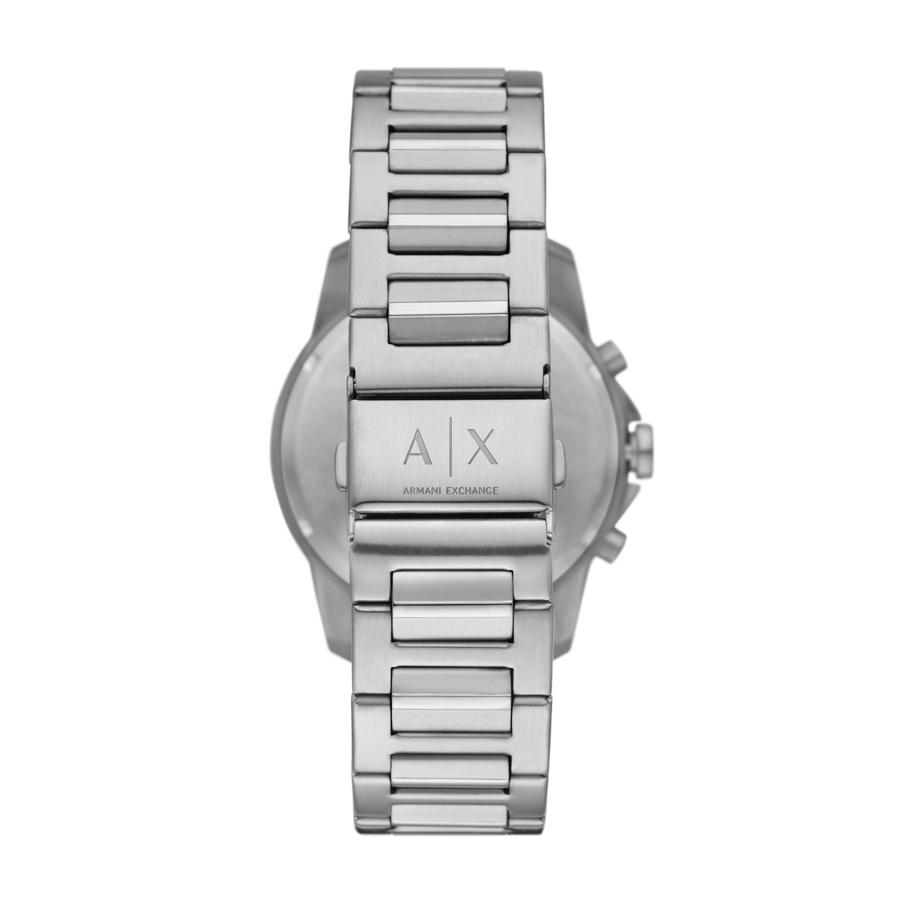 ARMANI EXCHANGE Chronograph AX7176SET, (Set, 2-tlg., mit Schmuckarmband), Quarzuhr, Armbanduhr, Herrenuhr, Edelstahlarmband
