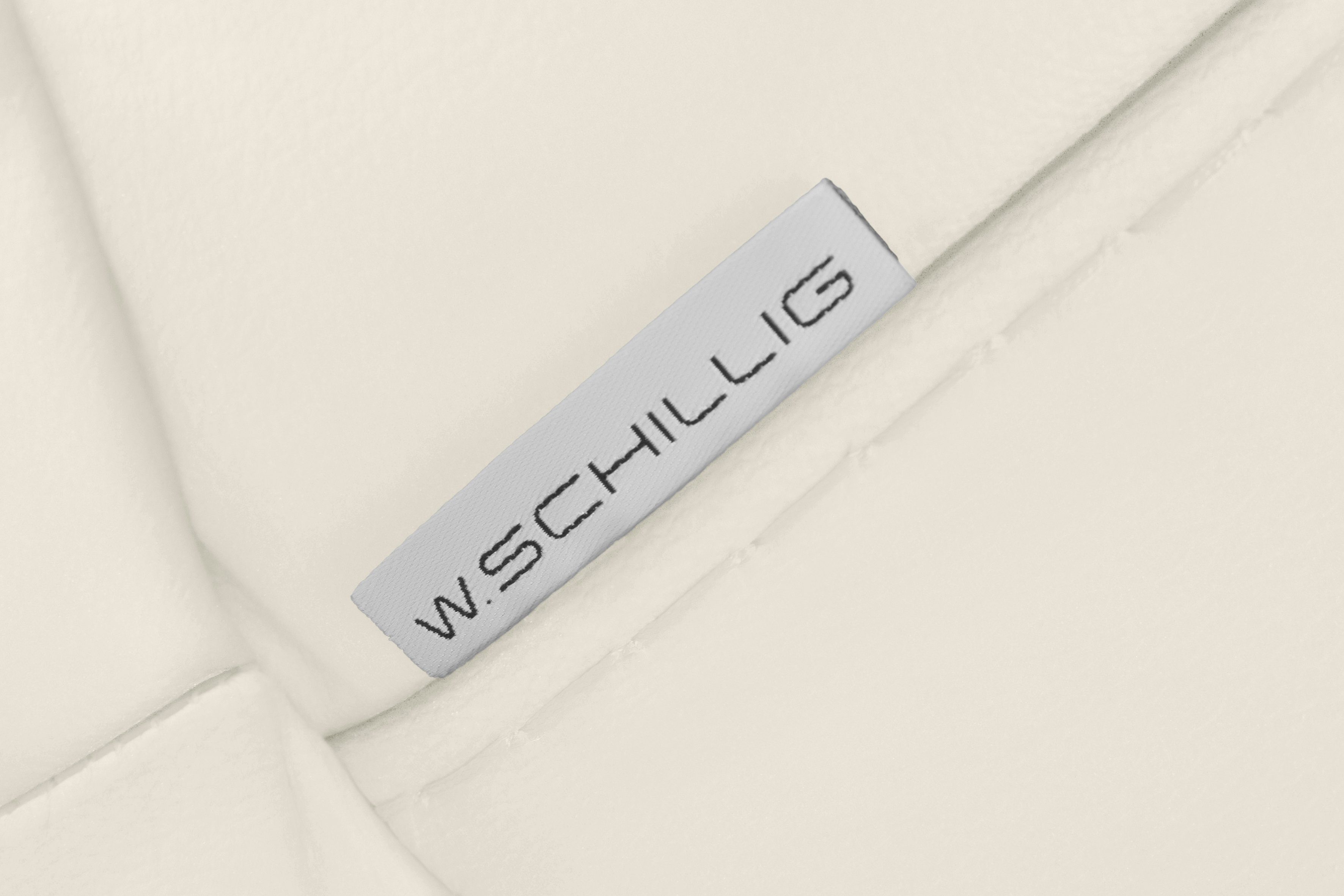 W.SCHILLIG 2,5-Sitzer Silber matt, montanaa, 212 mit in Metallfüßen cm Breite
