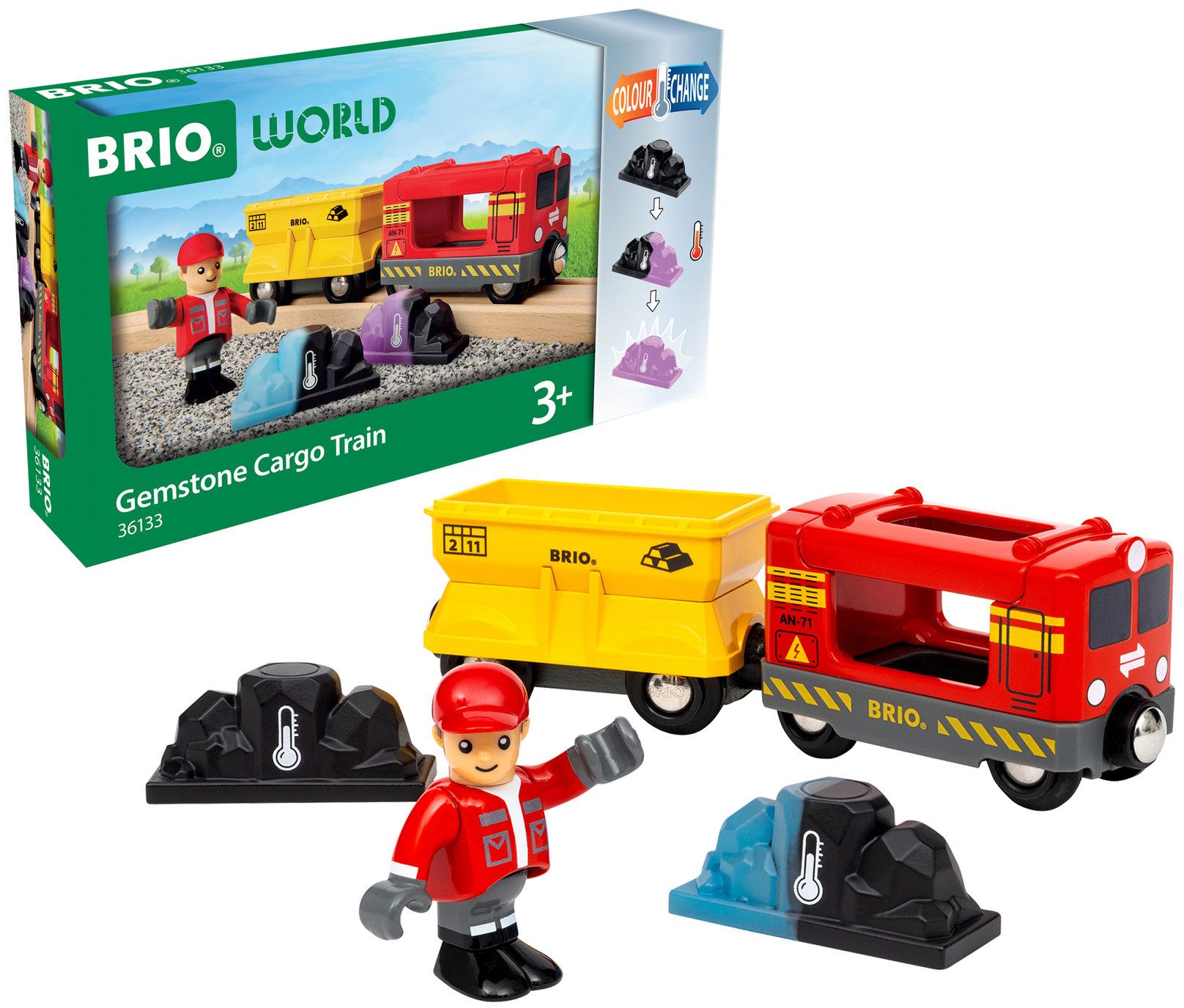 BRIO® Spielzeug-Eisenbahn BRIO® WORLD, Güterzug, (5-tlg)