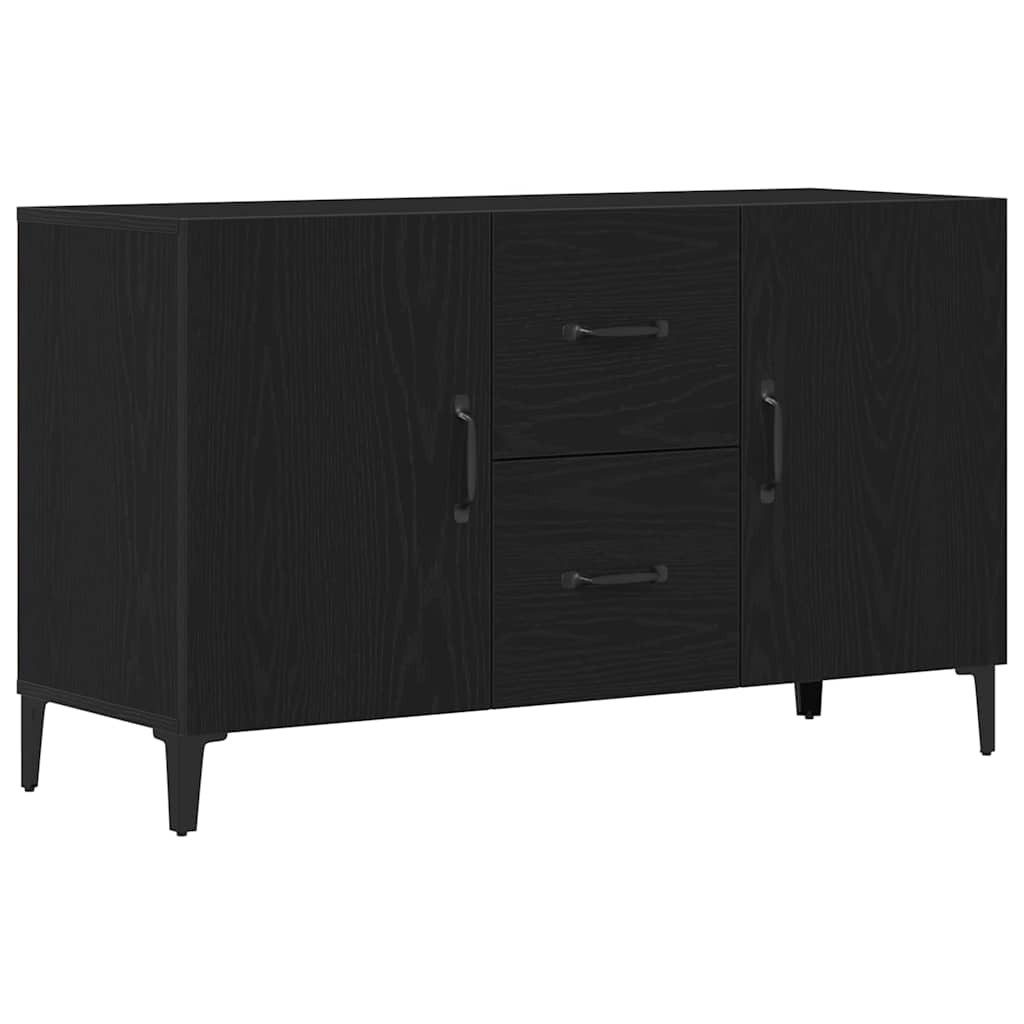 vidaXL Sideboard Sideboard Schwarz Eichen-Optik 100 x 36 x 60 cm Holzwerkstoff (1 St)