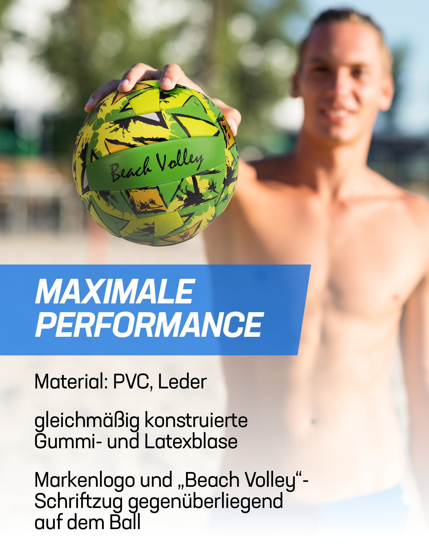 JELEX Beachvolleyball 5 JLX-185, JELEX Volley Beach Volleyball rosa, gleichmäßig konstruierte Latexblase