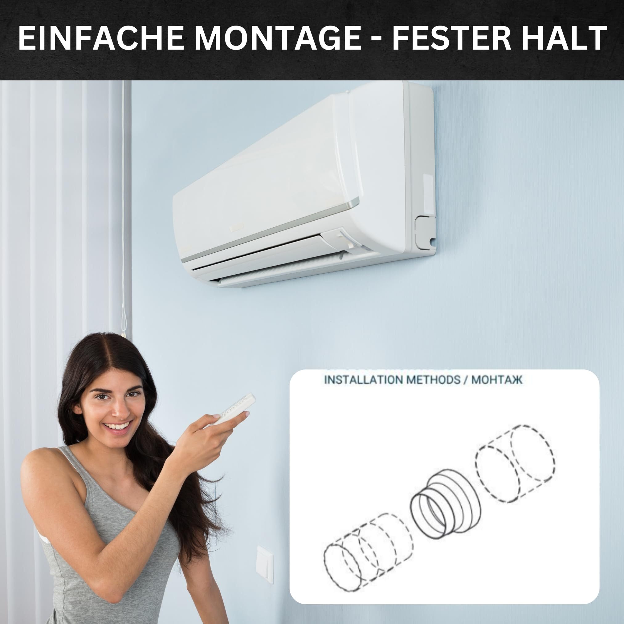 TronicXL Rohr-Reduzierstück Reduzierstück 125 auf 100 mm 100mm Reduzierung für Klimaanlage Abluft, (1-tlg), 100 mm