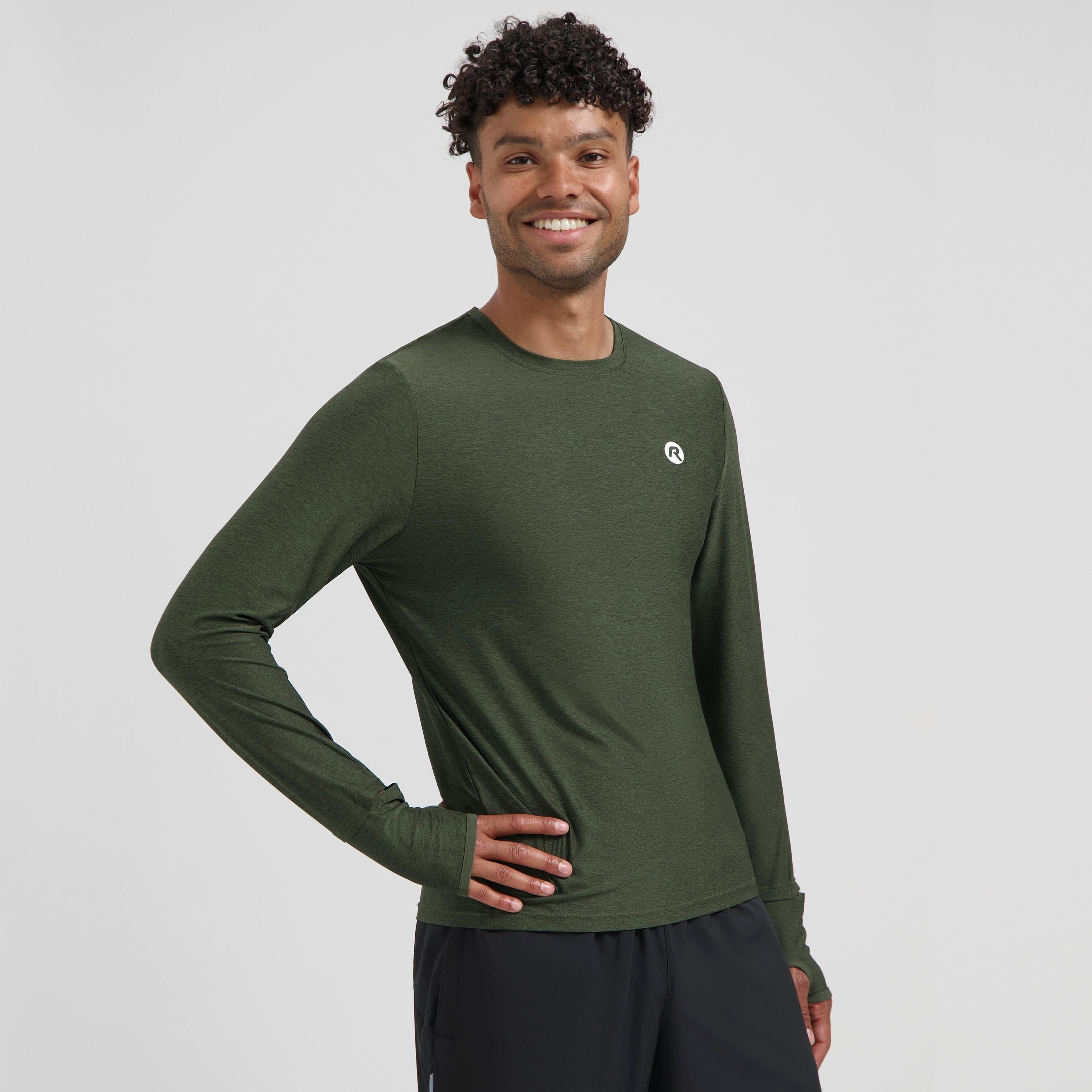 Rogelli Funktionsshirt Lauf-T-Shirt Langarm Herren - Essential
