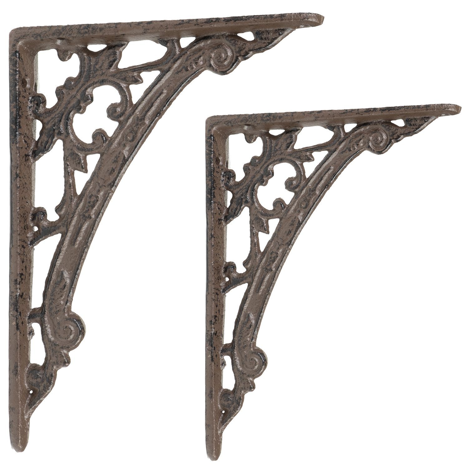 Moritz Wandregalhalter 2er Set Regalwinkel 18,5 x 14 cm Regalträger, Regalträger Regalwinkel Regalhalterung Wandregal Regal Kommode