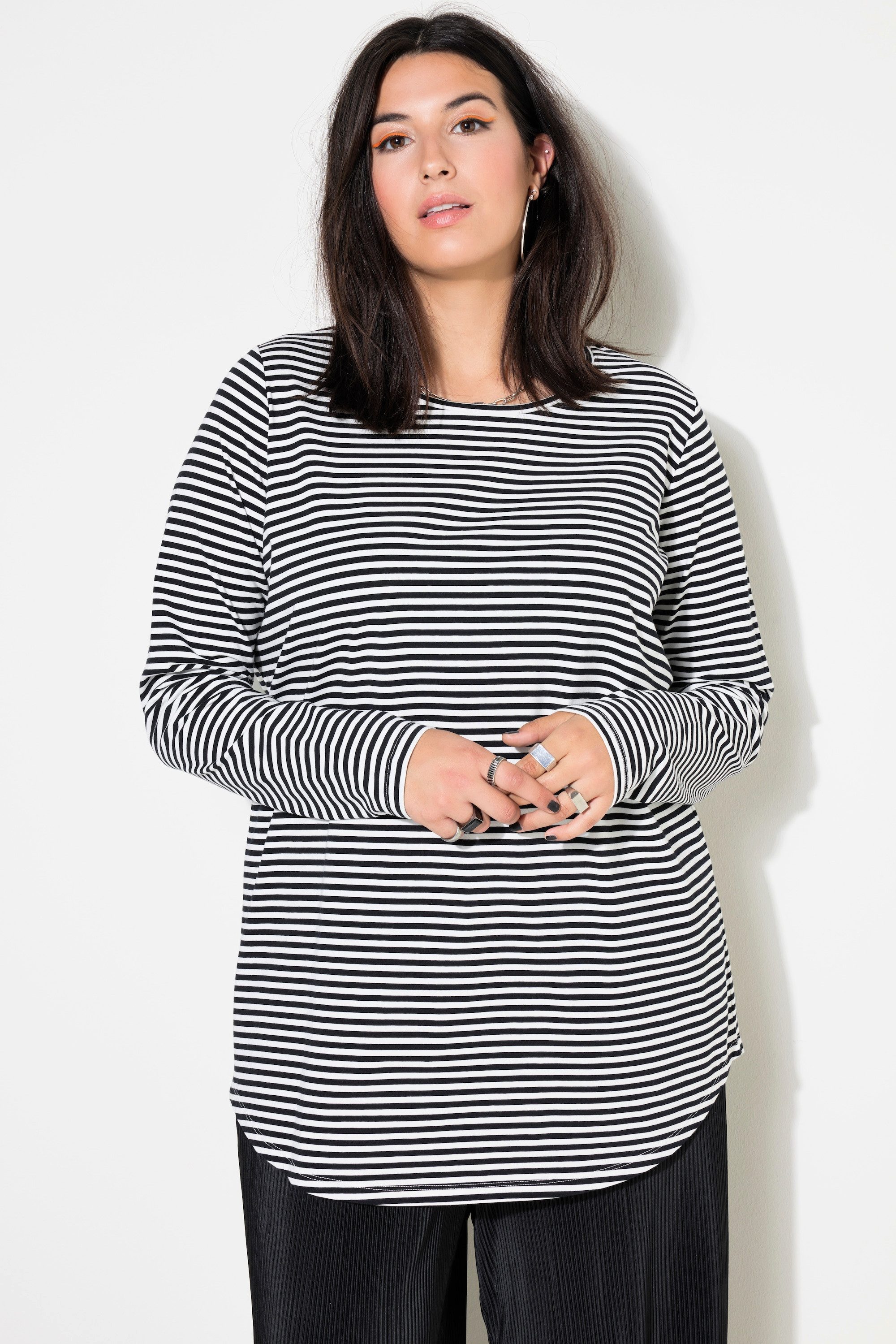 Longsleeve Longsleeve Ringel Rundhals Langarm