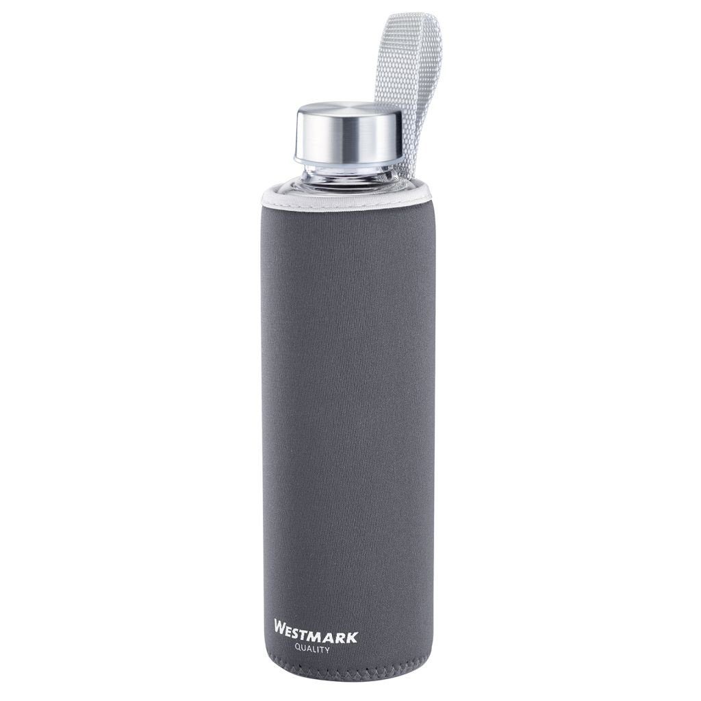 WESTMARK Trinkflasche Glas-Trinkflasche "Viva", mit Schutz-/Thermo Cover