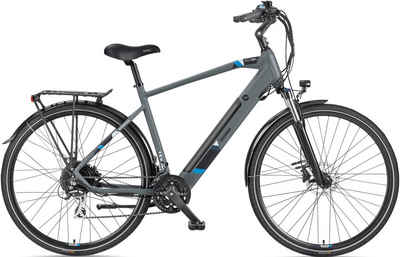 Telefunken E-Bike Expedition XC941, 24 Gang Shimano Acera Schaltwerk, Kettenschaltung, Heckmotor, 417,6 Wh Akku, (Straßenzulassung, ca. 100 km Reichweite, hydraulische Scheibenbremsen), Trekking Elektrofahrrad, Pedelec, Herren, 28 Zoll, 36 V 417,6 Wh Akku