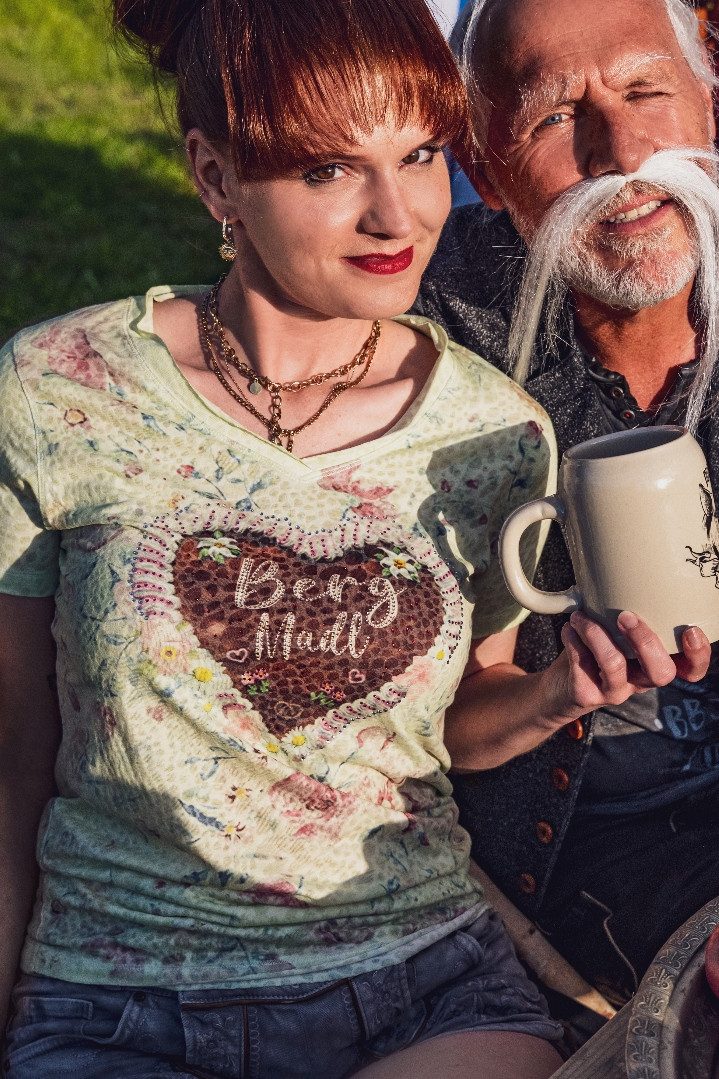 Hangowear Trachtenshirt Trachtenshirt Damen - ZITTA - mintgrün