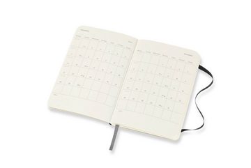 MOLESKINE Buchkalender, 12 Monate Wochenkalender 2022 - Horizontal - Weicher Einband - Englischer Kalender - 1 Wo = 1 Seite