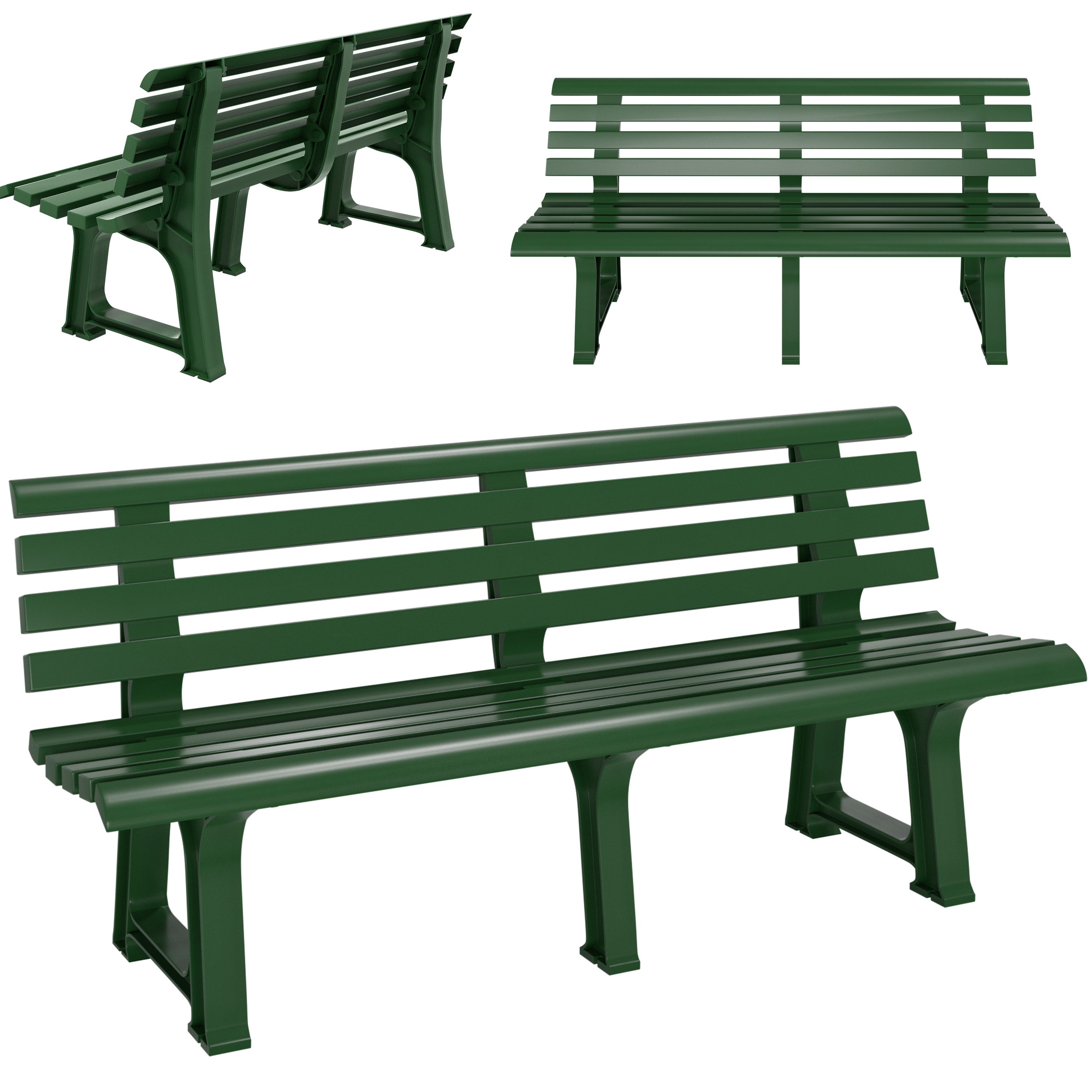 Casaria Gartenbank Orchidea, Sitzbank Wetterfest Kunststoff 240kg Belastbar günstig online kaufen