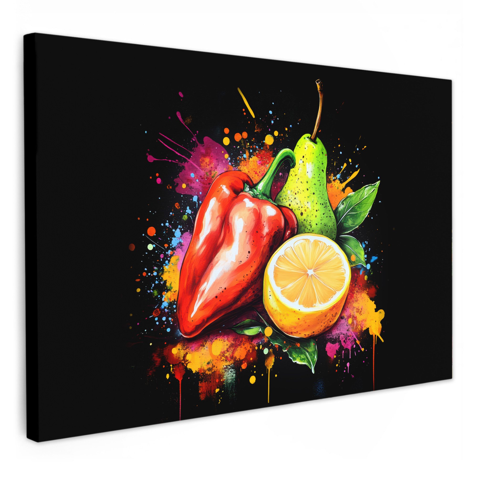 OneMillionCanvasses® Leinwandbild Paprika - Birne - günstig online kaufen