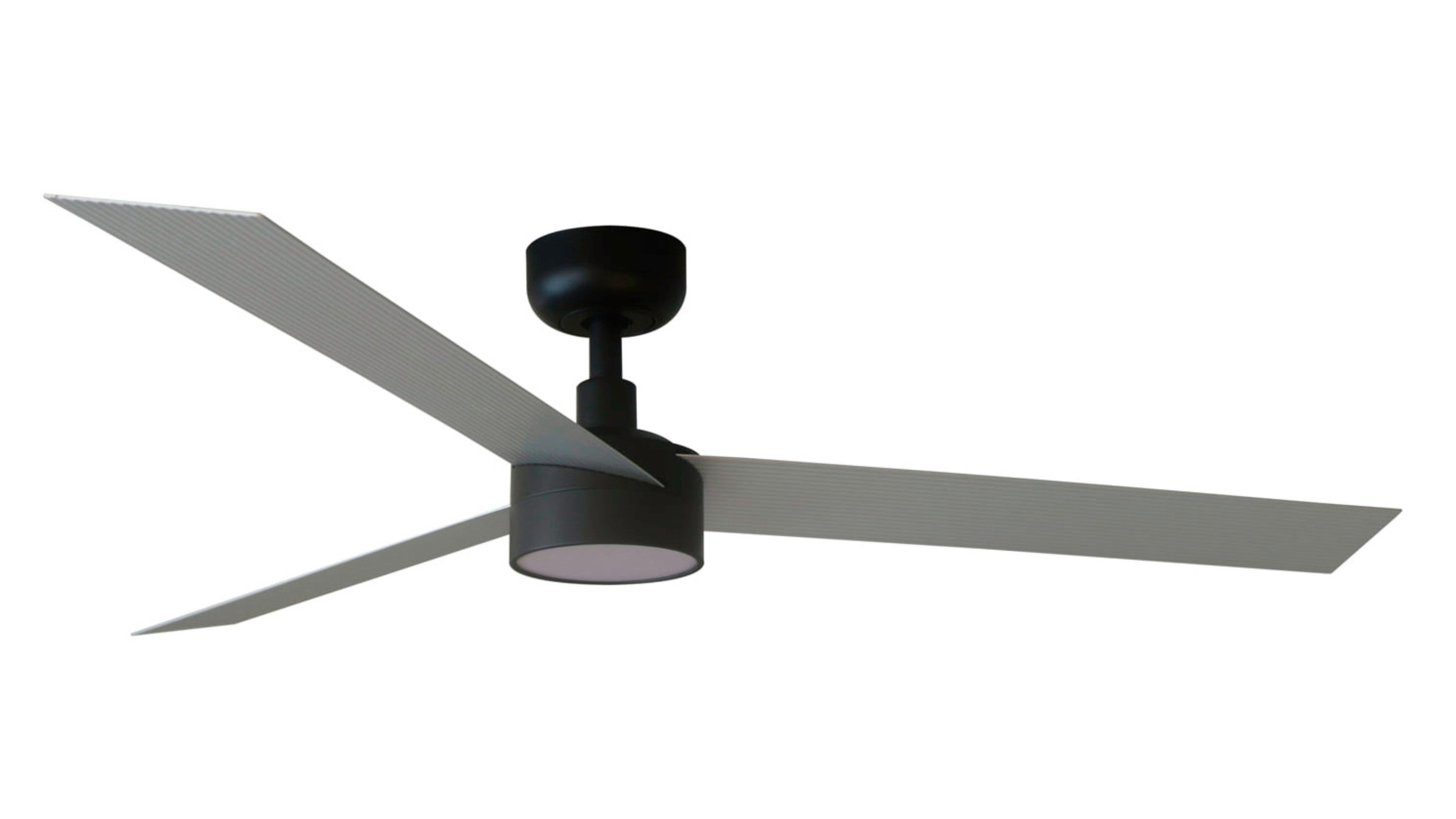 FARO Barcelona Deckenventilator Energiespar Deckenventilator Cruiser L Alu mit LED, dimmbar