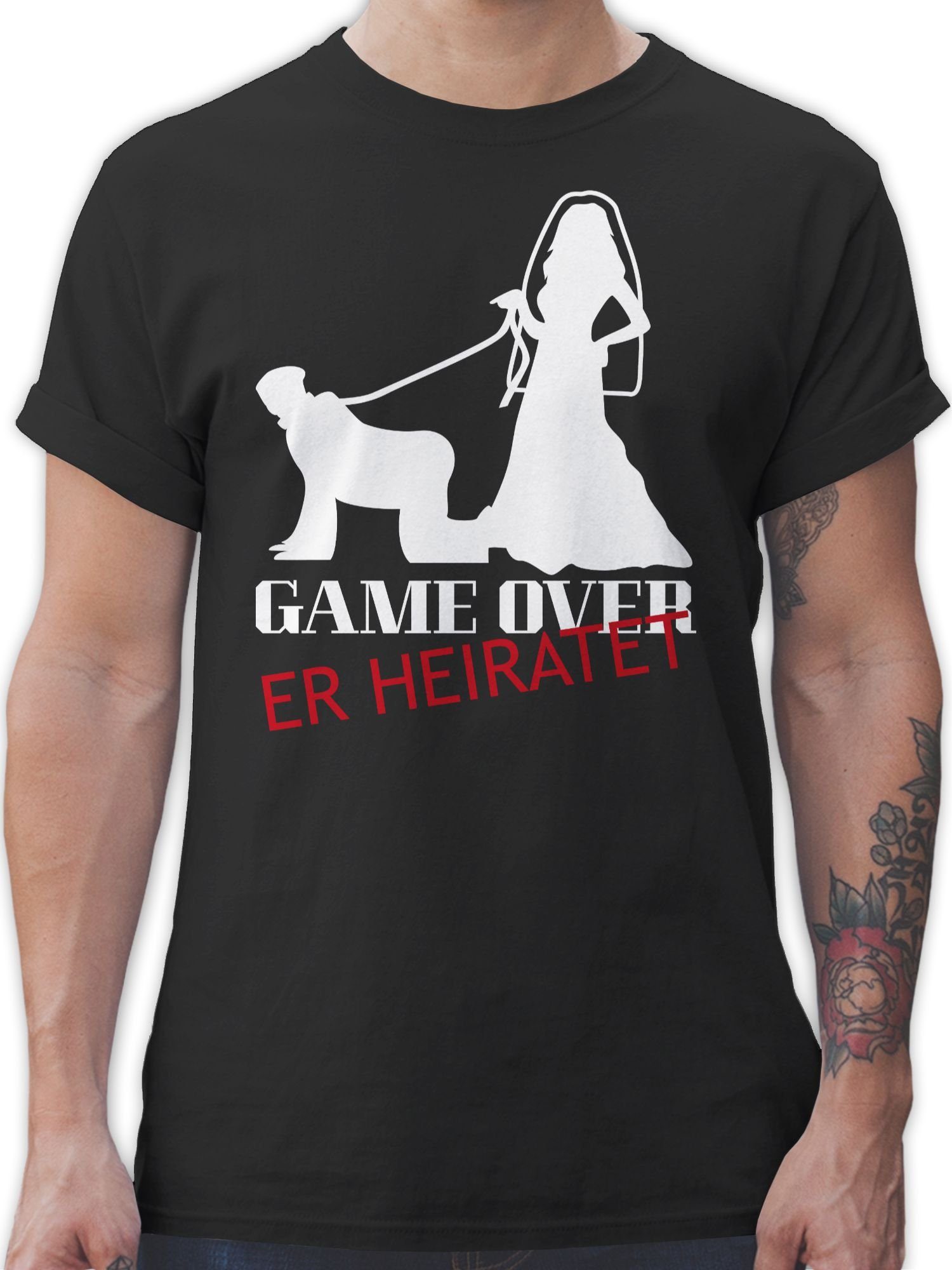 T-Shirt Game Over - Er Heiratet
